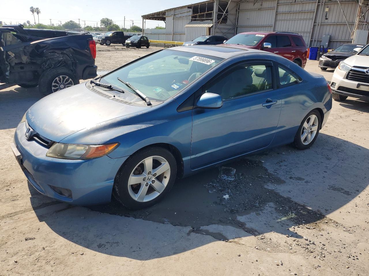 2006 Honda Civic Ex Blue vin: 2HGFG12836H522268