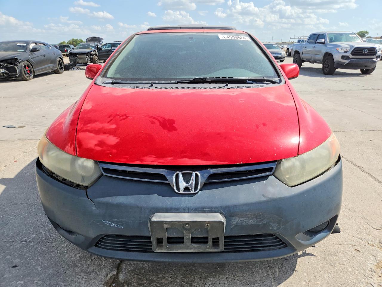 2006 Honda Civic Ex Red vin: 2HGFG12836H548014