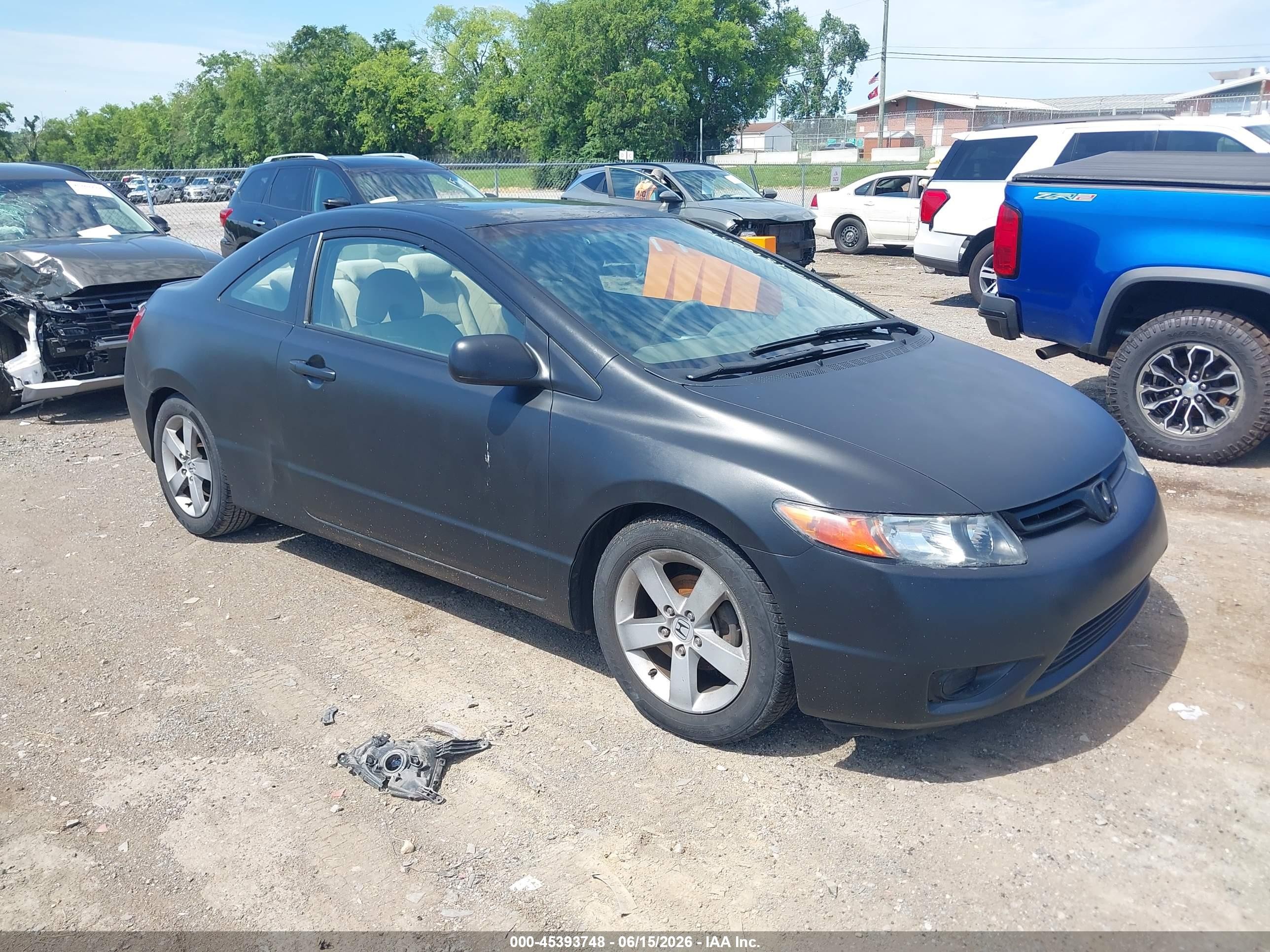 2006 Honda Civic Ex Black vin: 2HGFG12836H563340