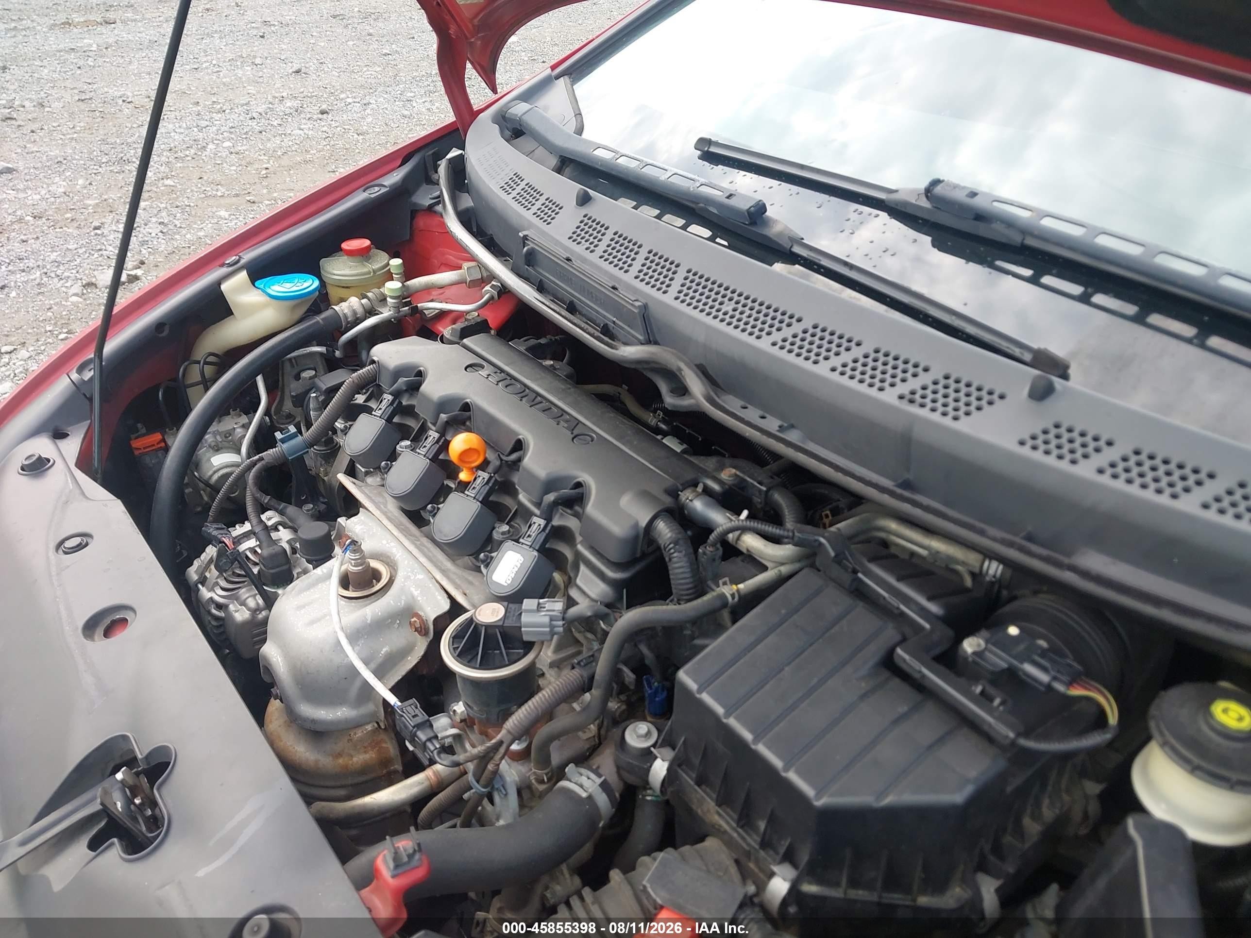 2007 Honda Civic Ex Red vin: 2HGFG12837H536284