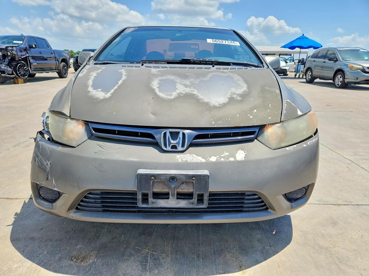 2007 Honda Civic Ex Gray vin: 2HGFG12837H543395