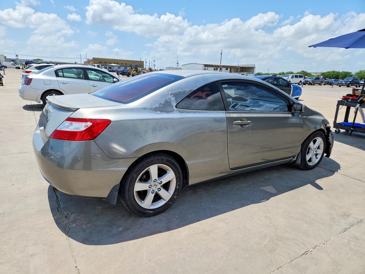 2007 Honda Civic Ex Gray vin: 2HGFG12837H543395