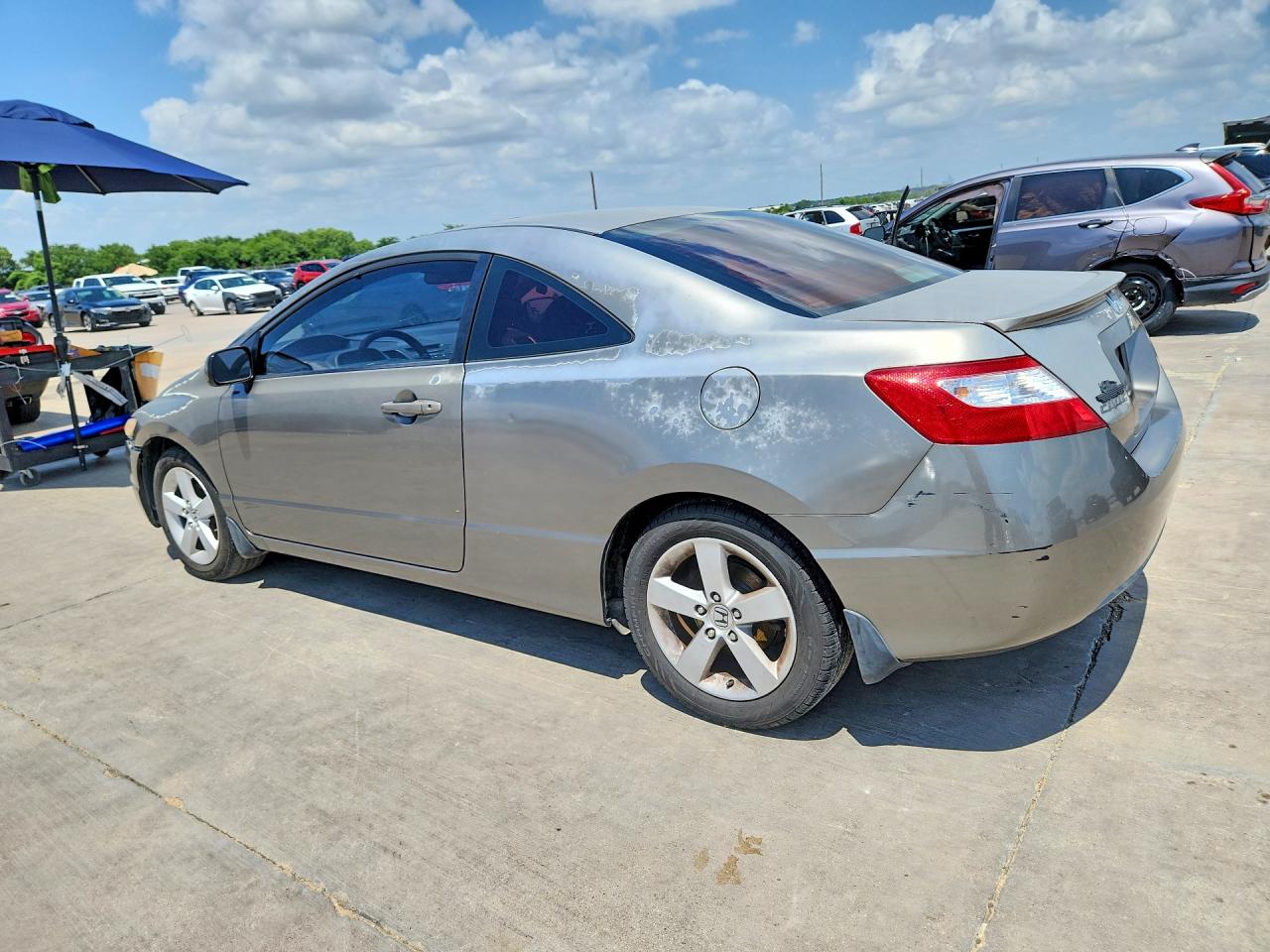 2007 Honda Civic Ex Gray vin: 2HGFG12837H543395