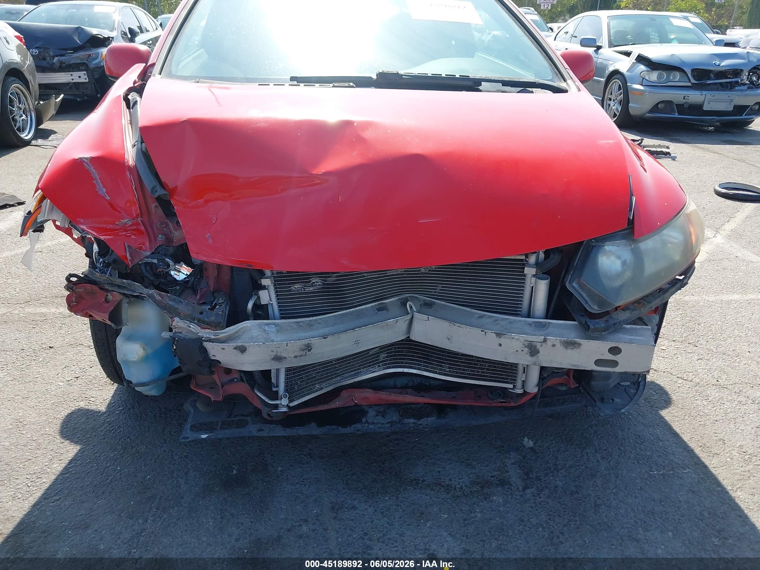 2007 Honda Civic Ex Red vin: 2HGFG12837H569902
