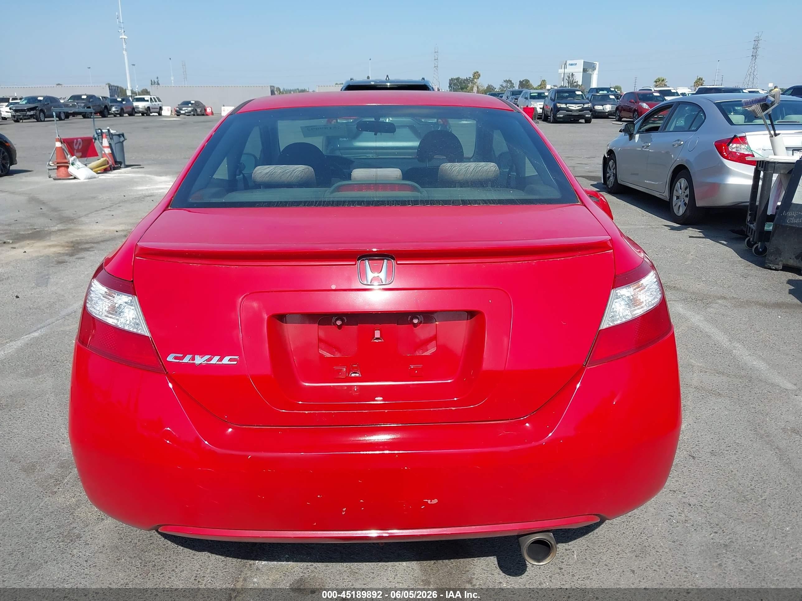 2007 Honda Civic Ex Red vin: 2HGFG12837H569902