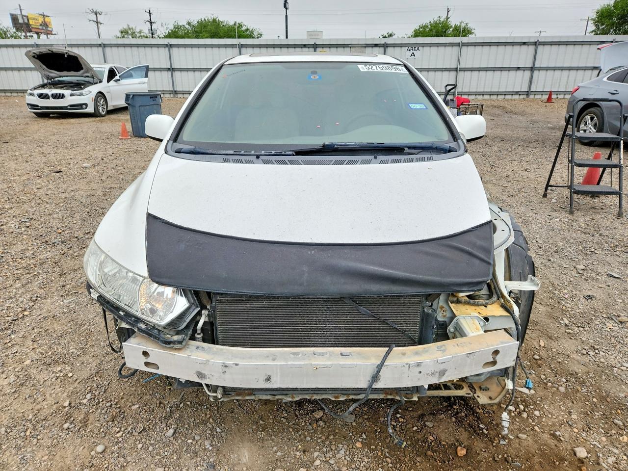 2007 Honda Civic Ex White vin: 2HGFG12837H577305