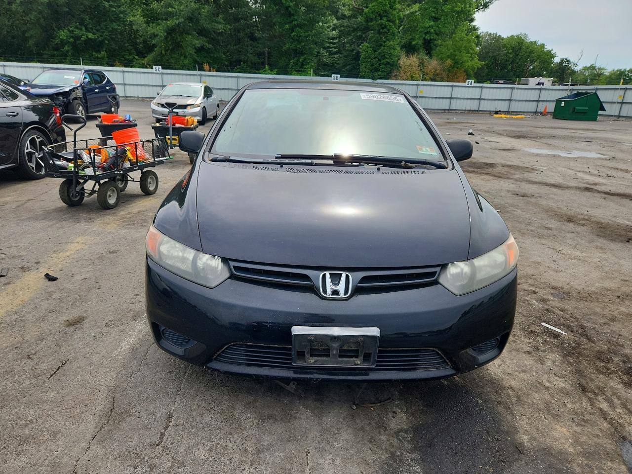 2007 Honda Civic Ex Черный vin: 2HGFG12837H577420