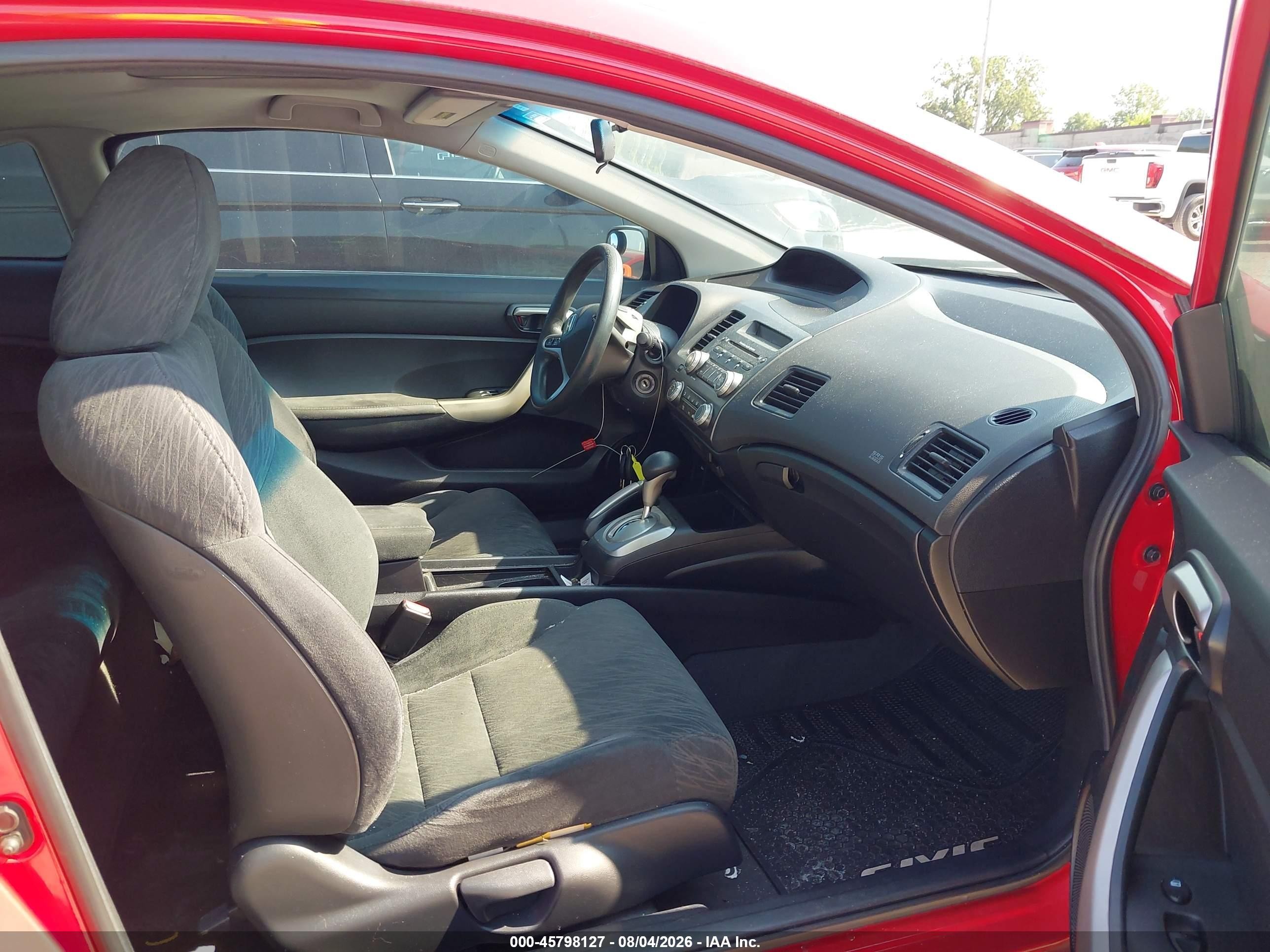 2008 Honda Civic Ex Red vin: 2HGFG12838H501617