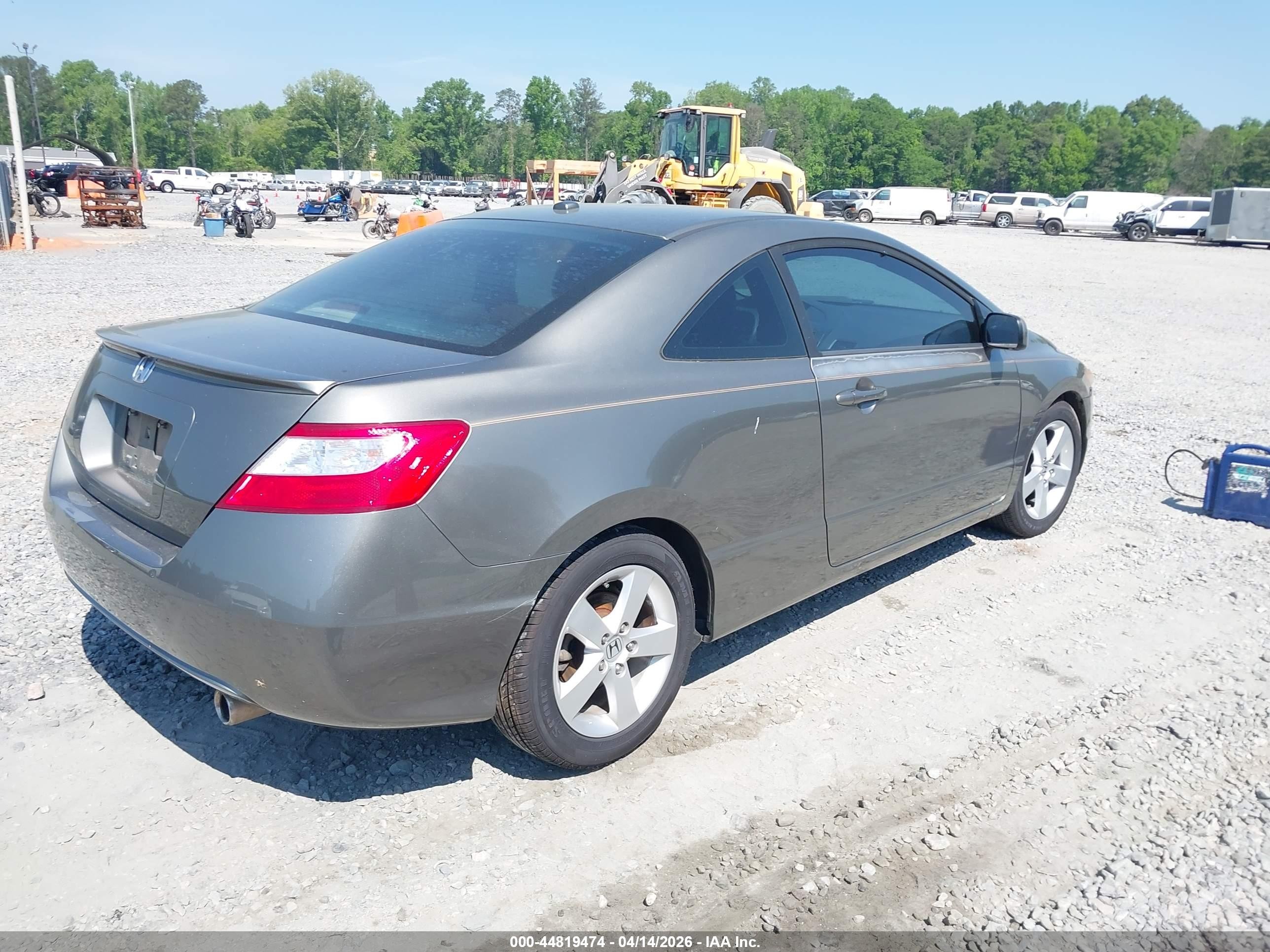 2008 Honda Civic Ex Серый vin: 2HGFG12838H521978