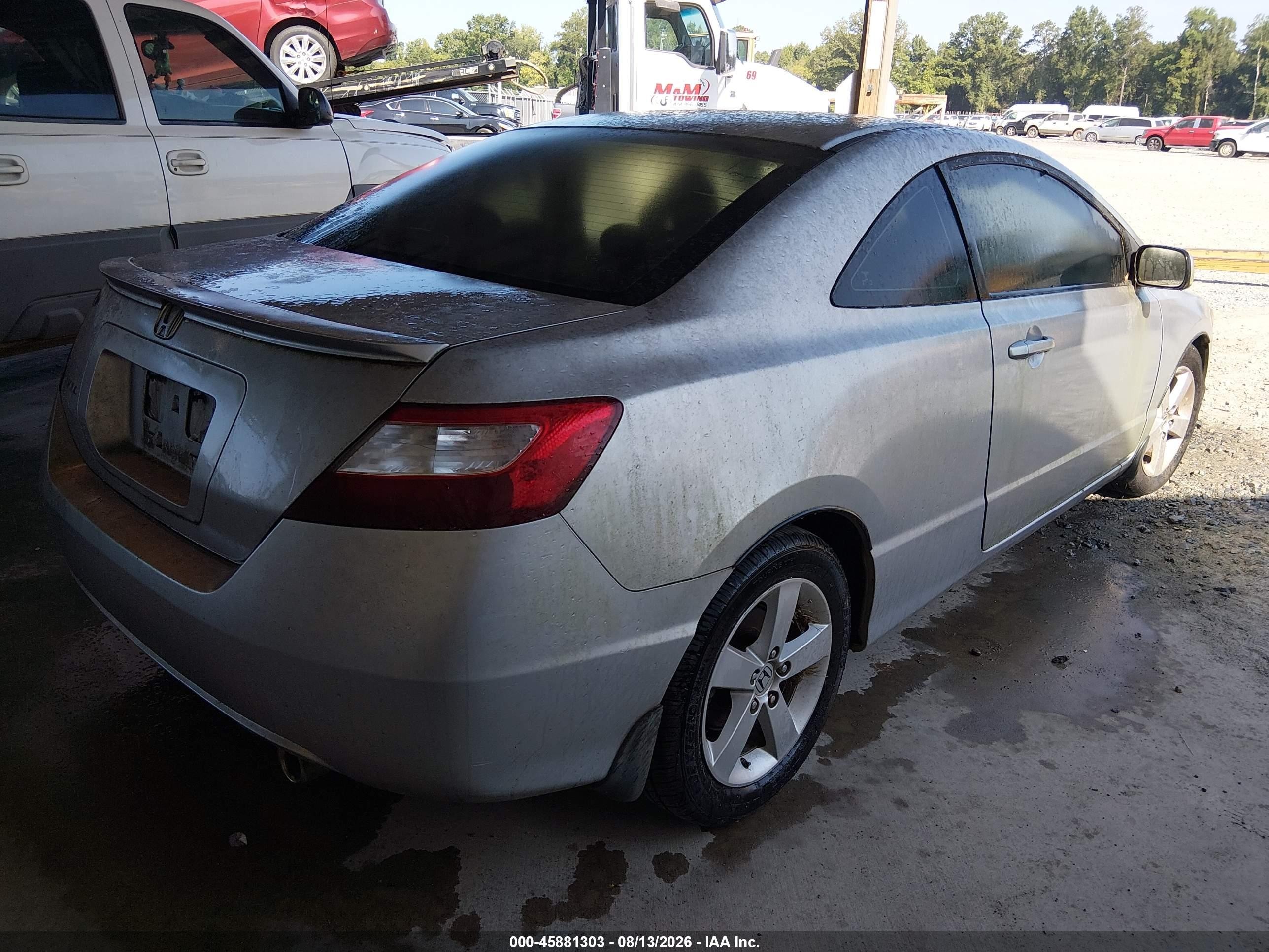 2008 Honda Civic Ex Silver vin: 2HGFG12838H545634