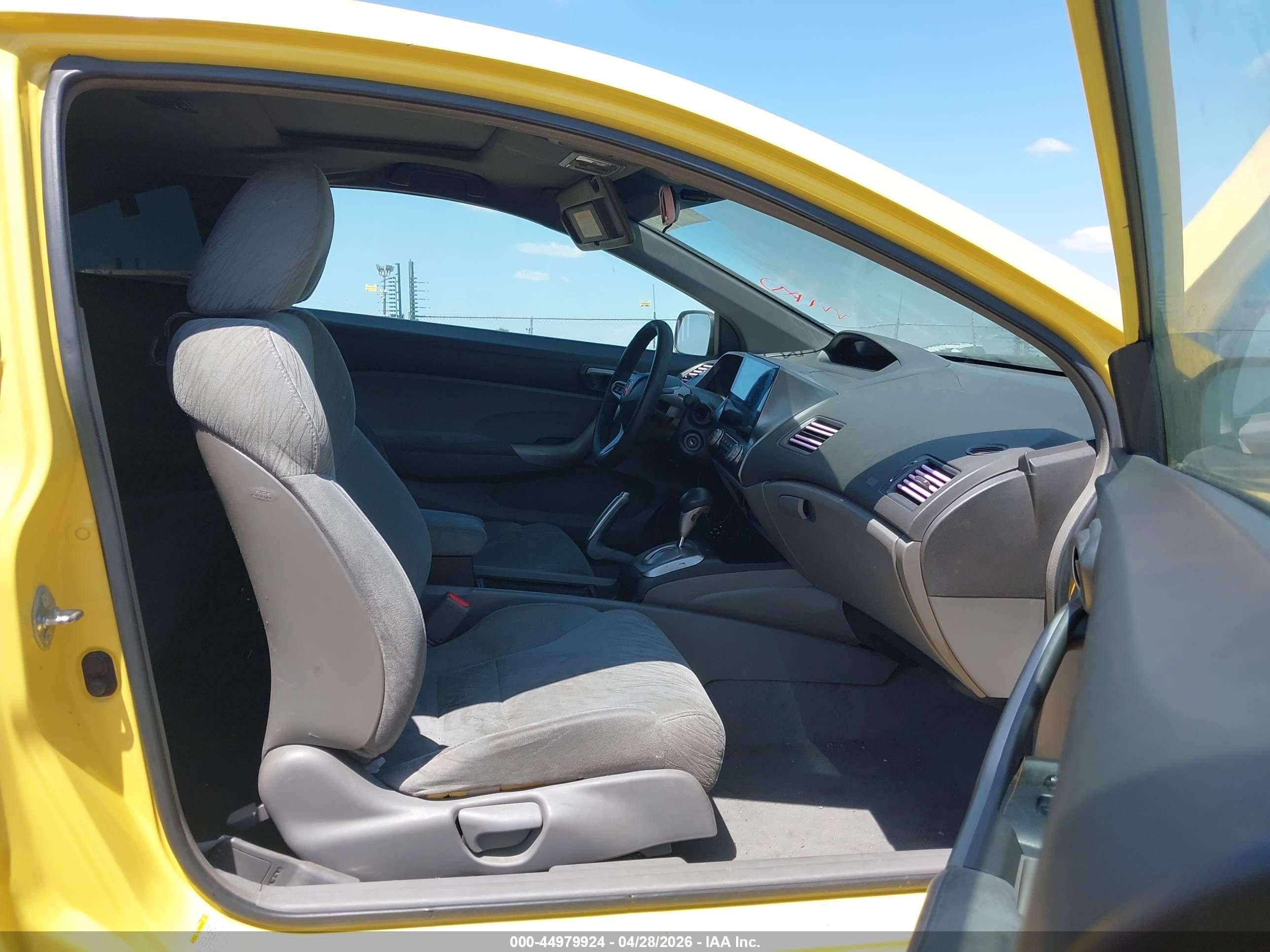 2008 Honda Civic Ex Yellow vin: 2HGFG12838H550445