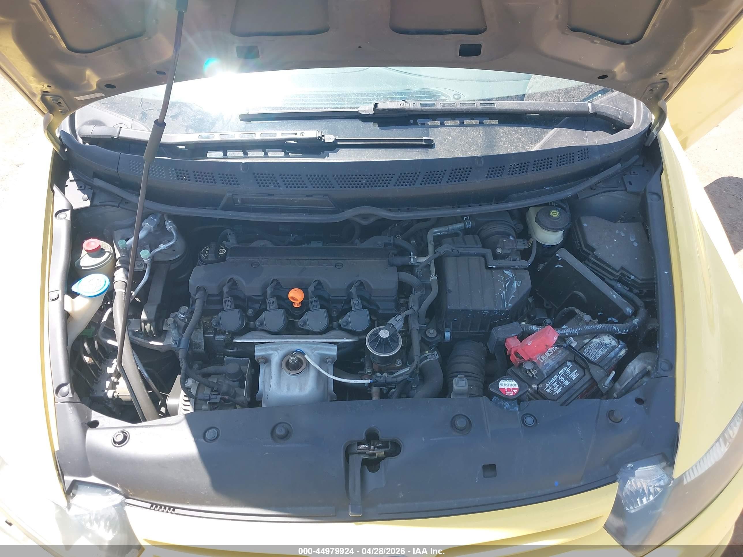 2008 Honda Civic Ex Yellow vin: 2HGFG12838H550445