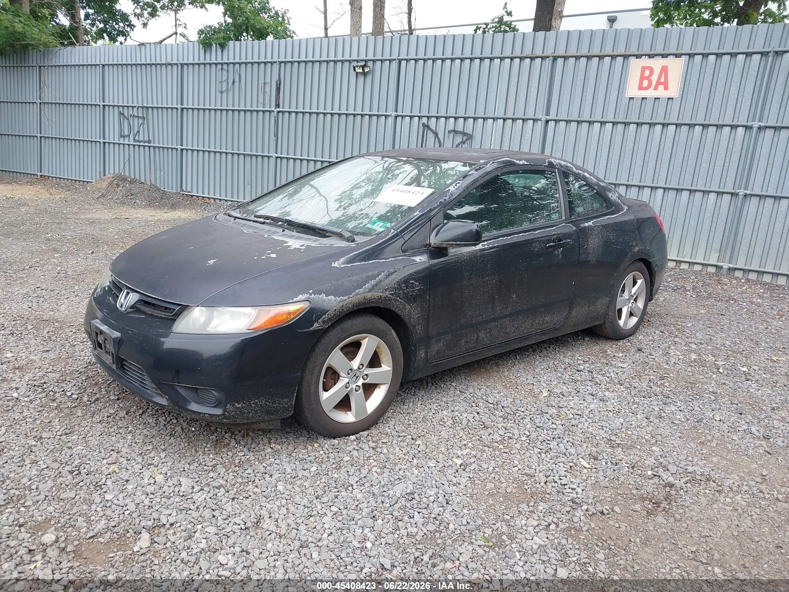 2008 Honda Civic Ex Black vin: 2HGFG12838H577533