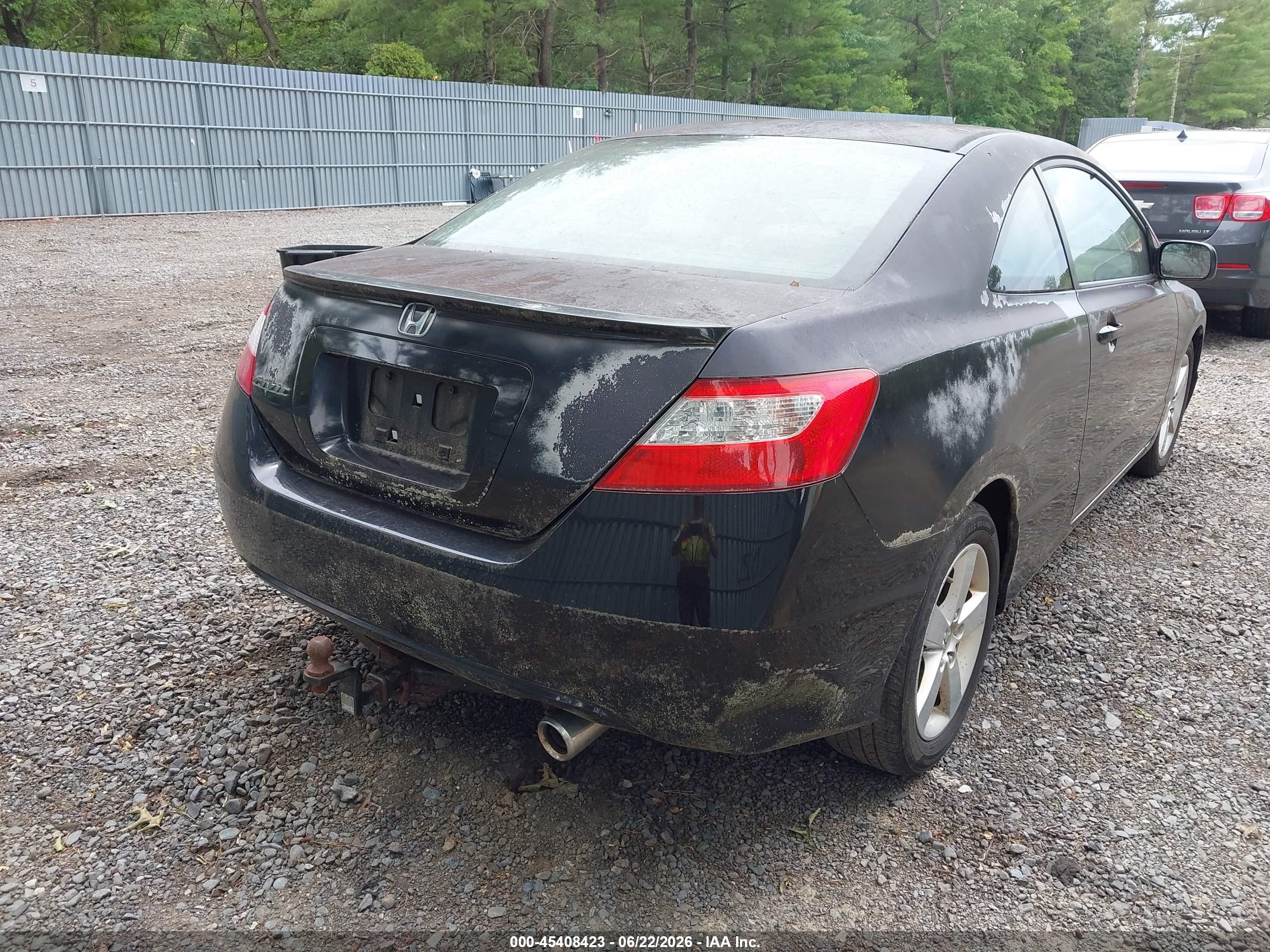 2008 Honda Civic Ex Black vin: 2HGFG12838H577533