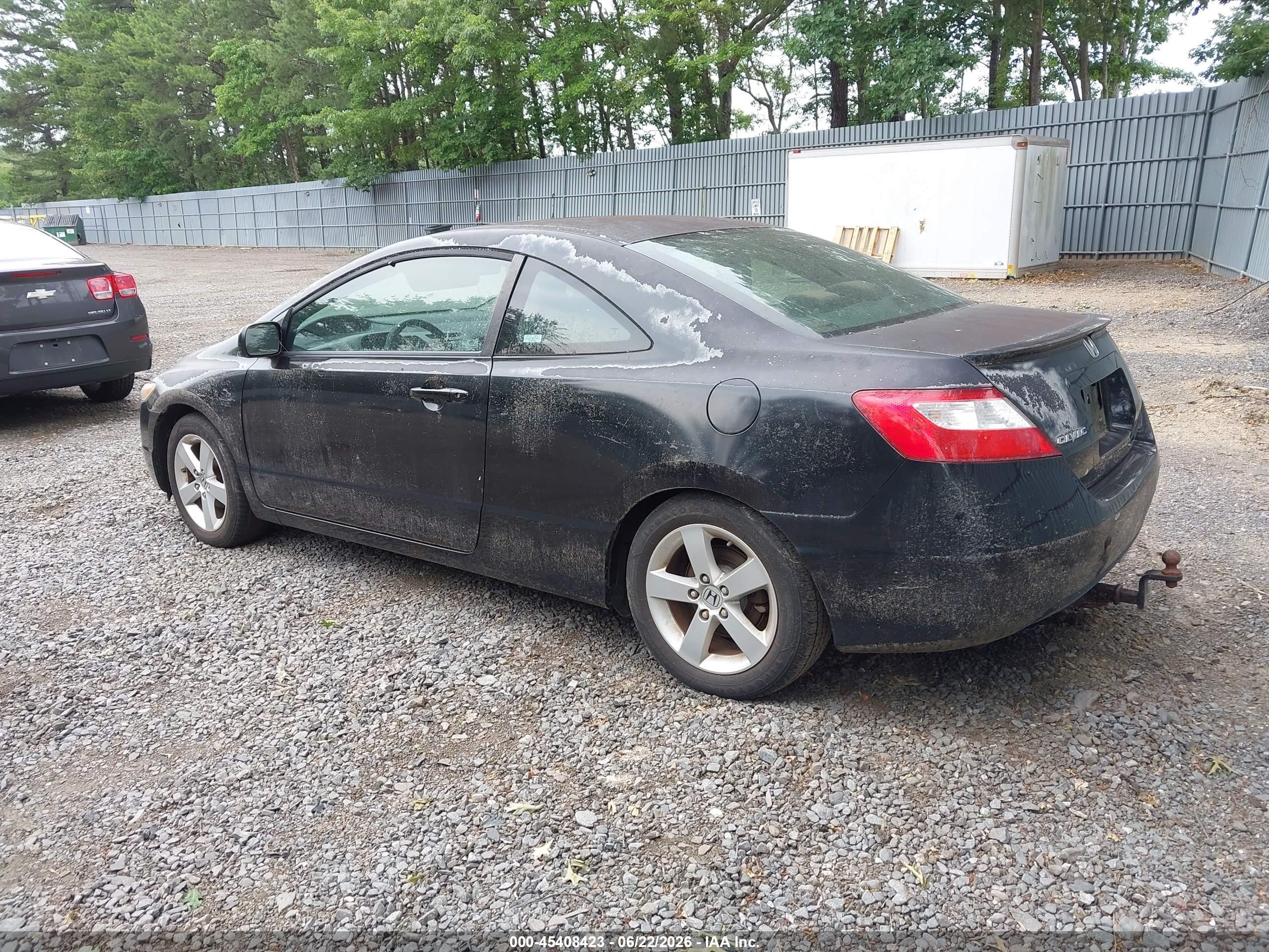 2008 Honda Civic Ex Black vin: 2HGFG12838H577533