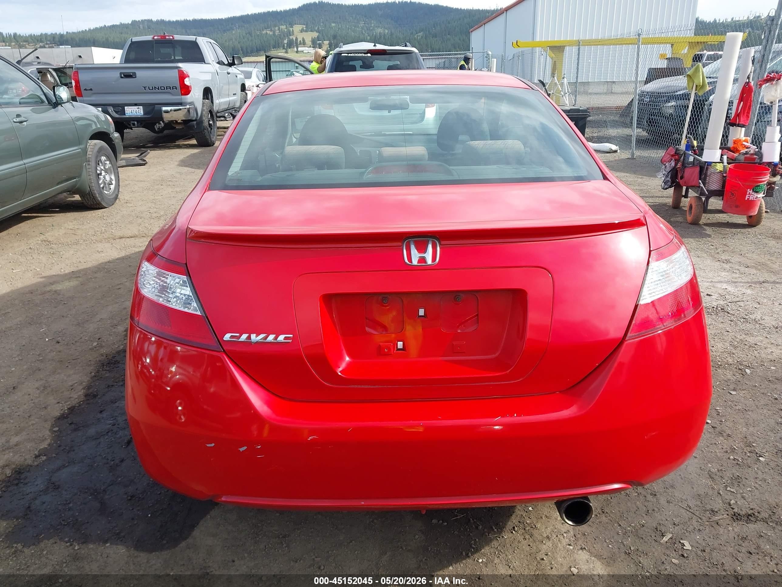 2008 Honda Civic Ex Red vin: 2HGFG12838H580352
