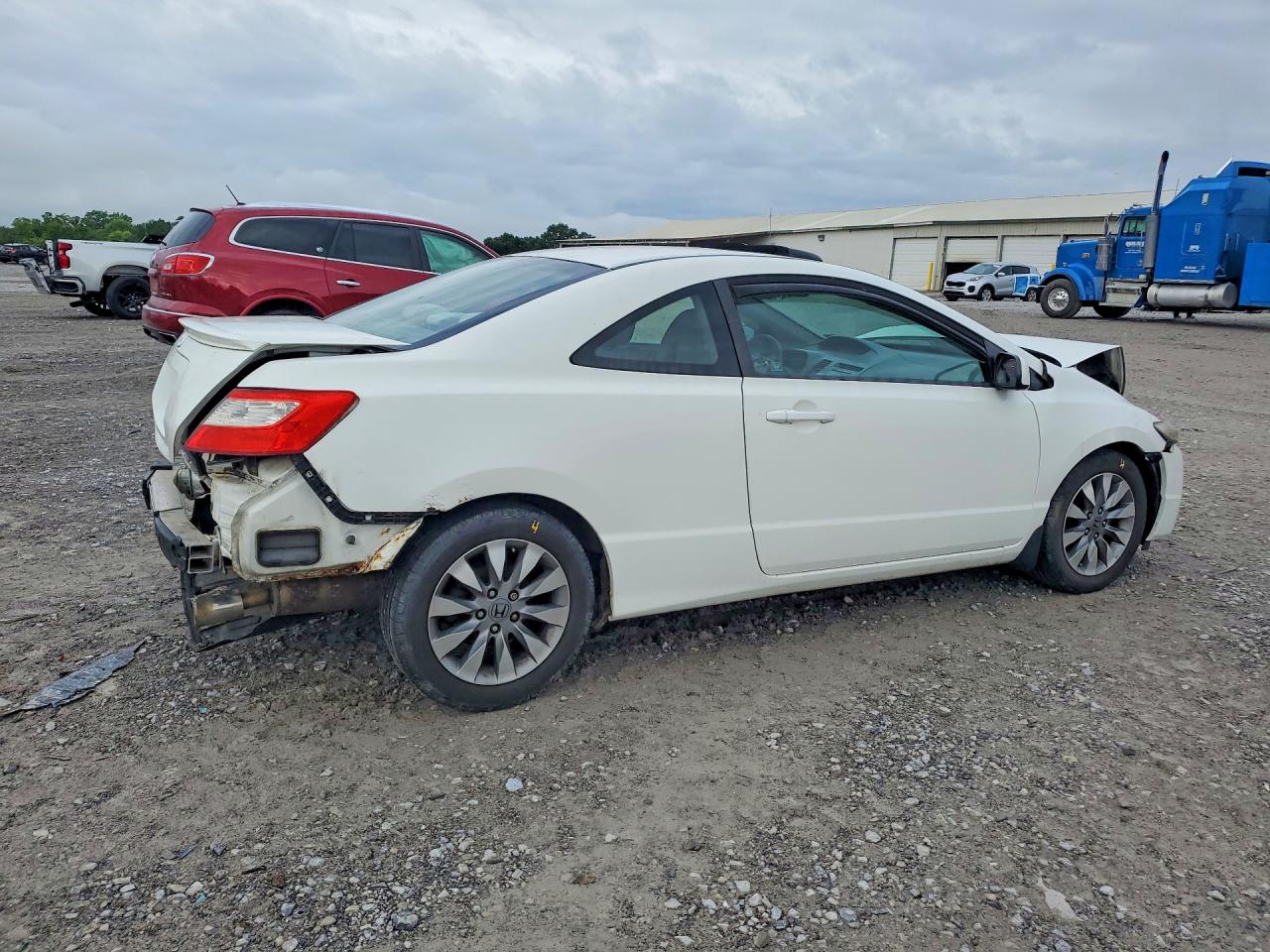 2009 Honda Civic Ex White vin: 2HGFG12839H503823