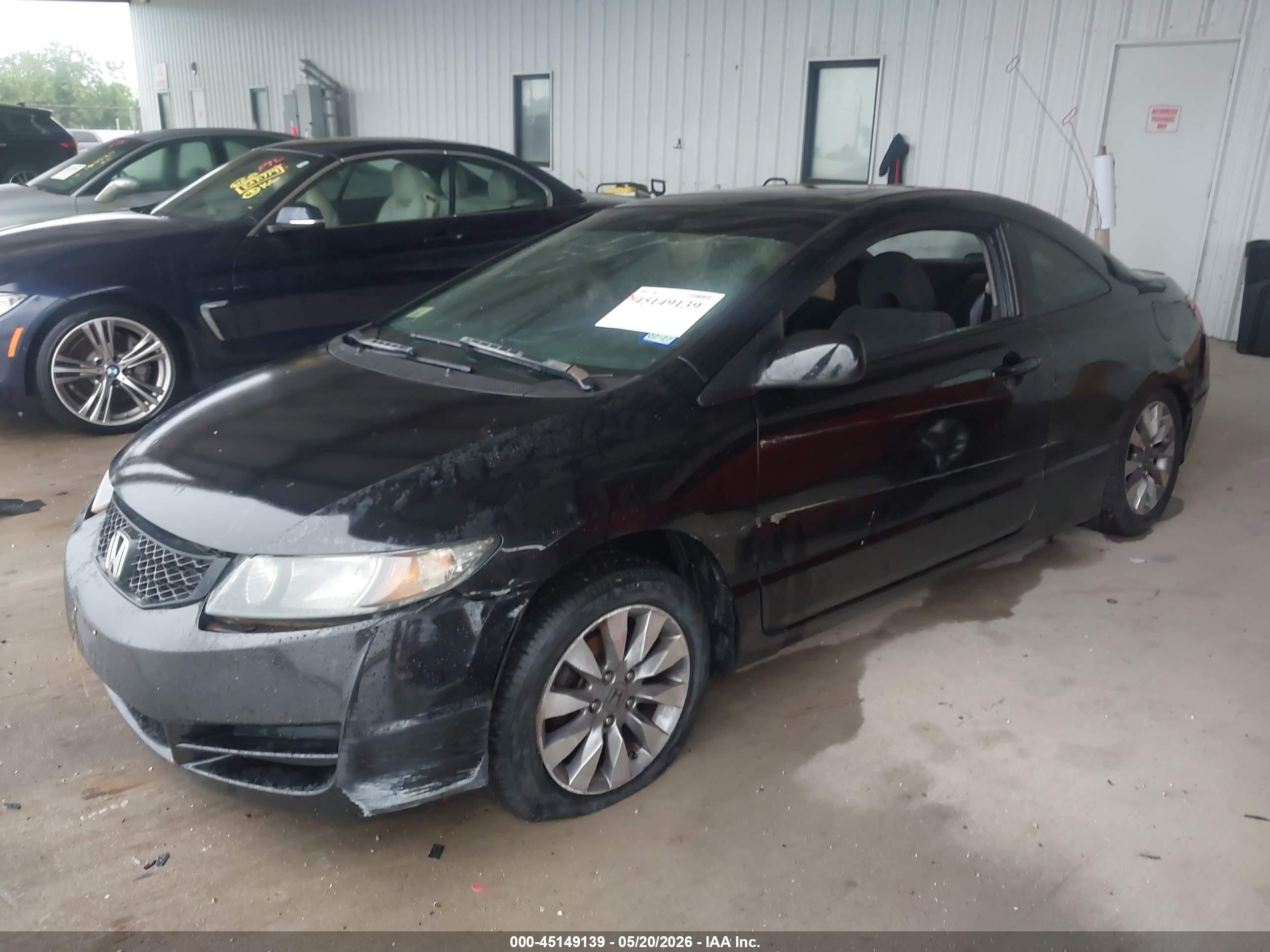 2009 Honda Civic Ex Black vin: 2HGFG12839H509055