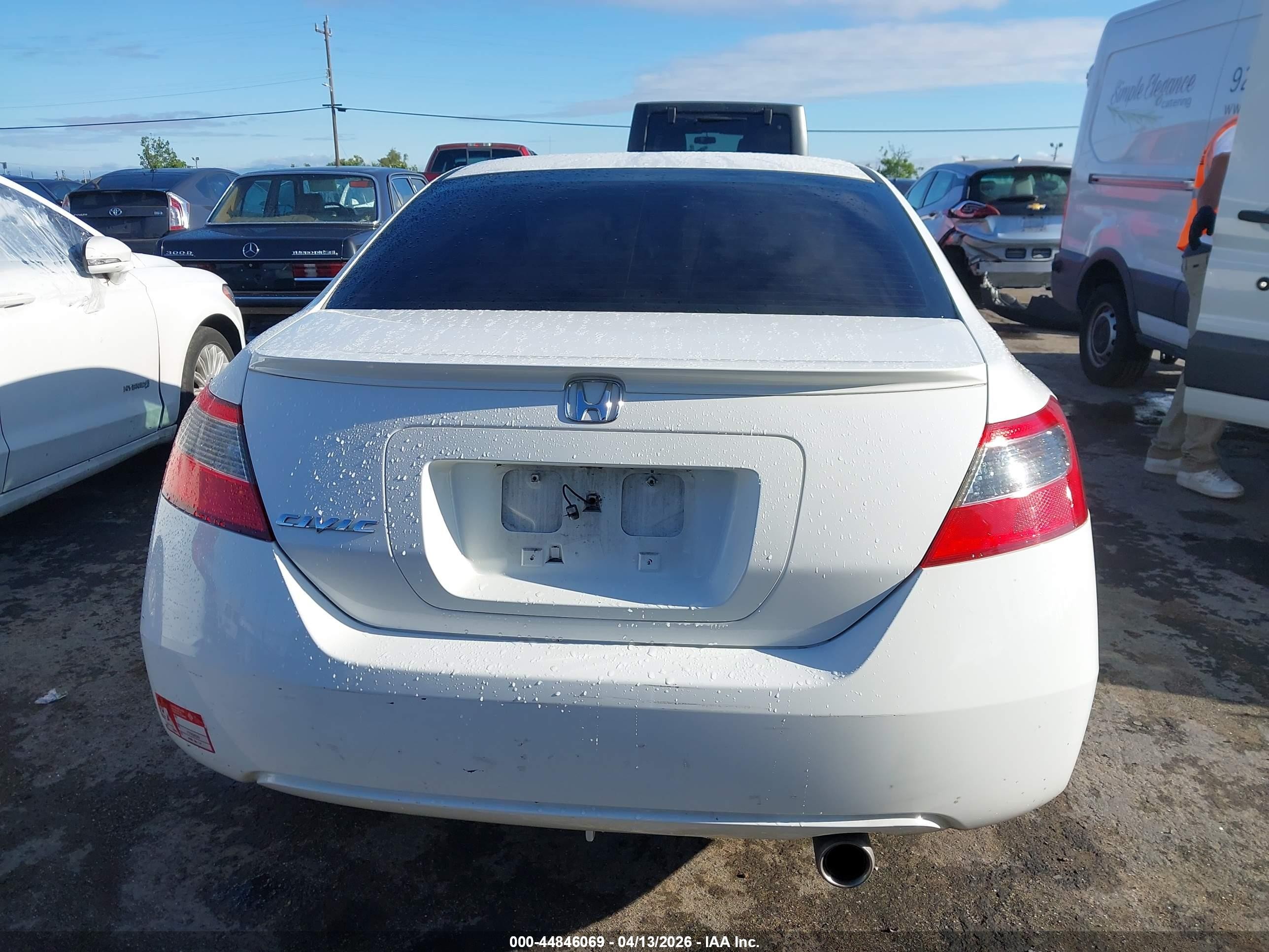 2009 Honda Civic Ex White vin: 2HGFG12839H513171