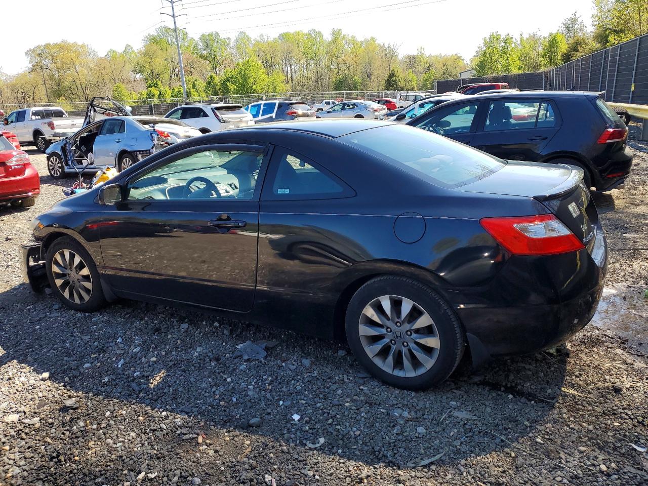 2009 Honda Civic Ex Black vin: 2HGFG12839H536966