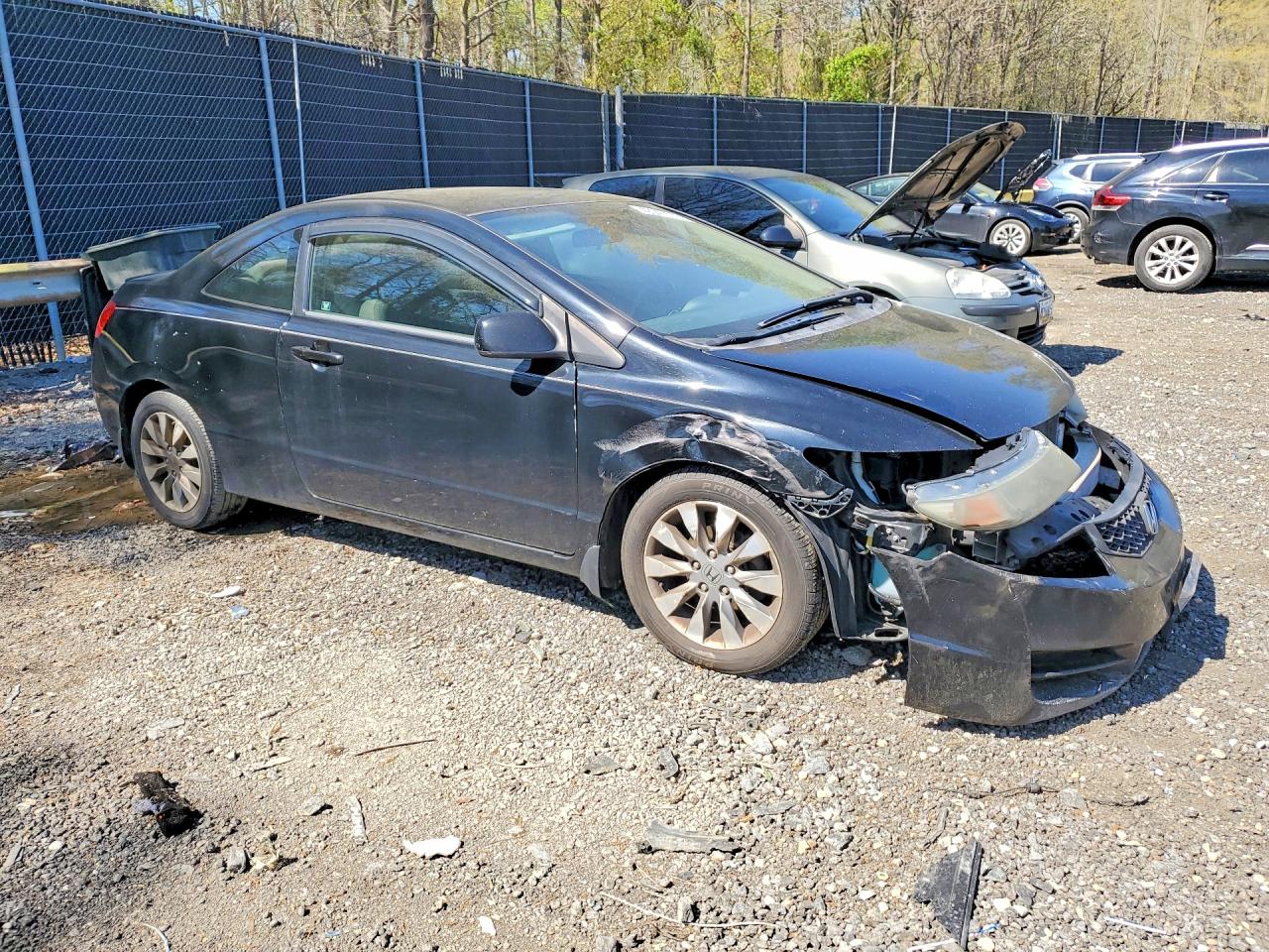2009 Honda Civic Ex Black vin: 2HGFG12839H536966