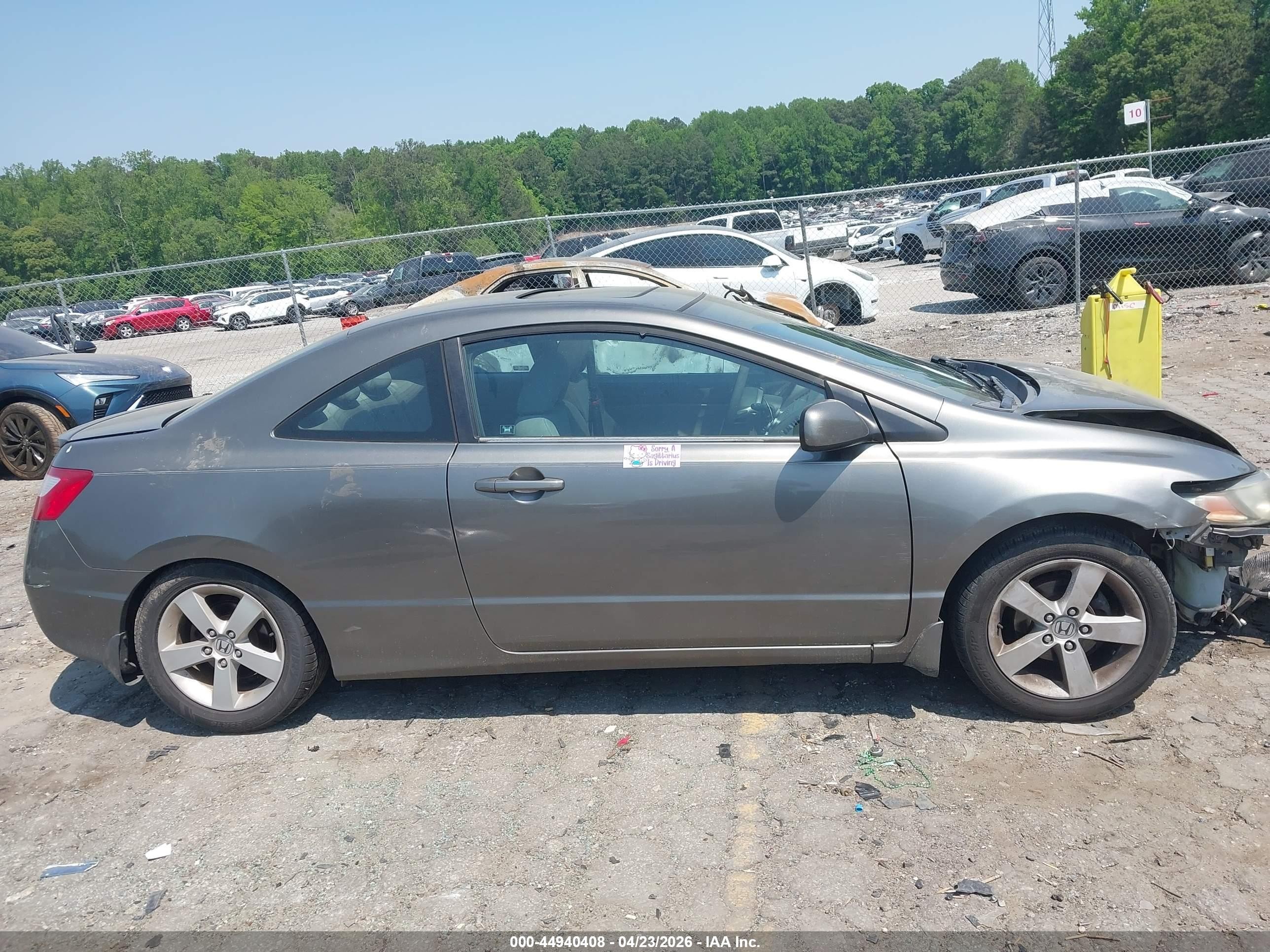 2006 Honda Civic Ex Gray vin: 2HGFG12846H553836