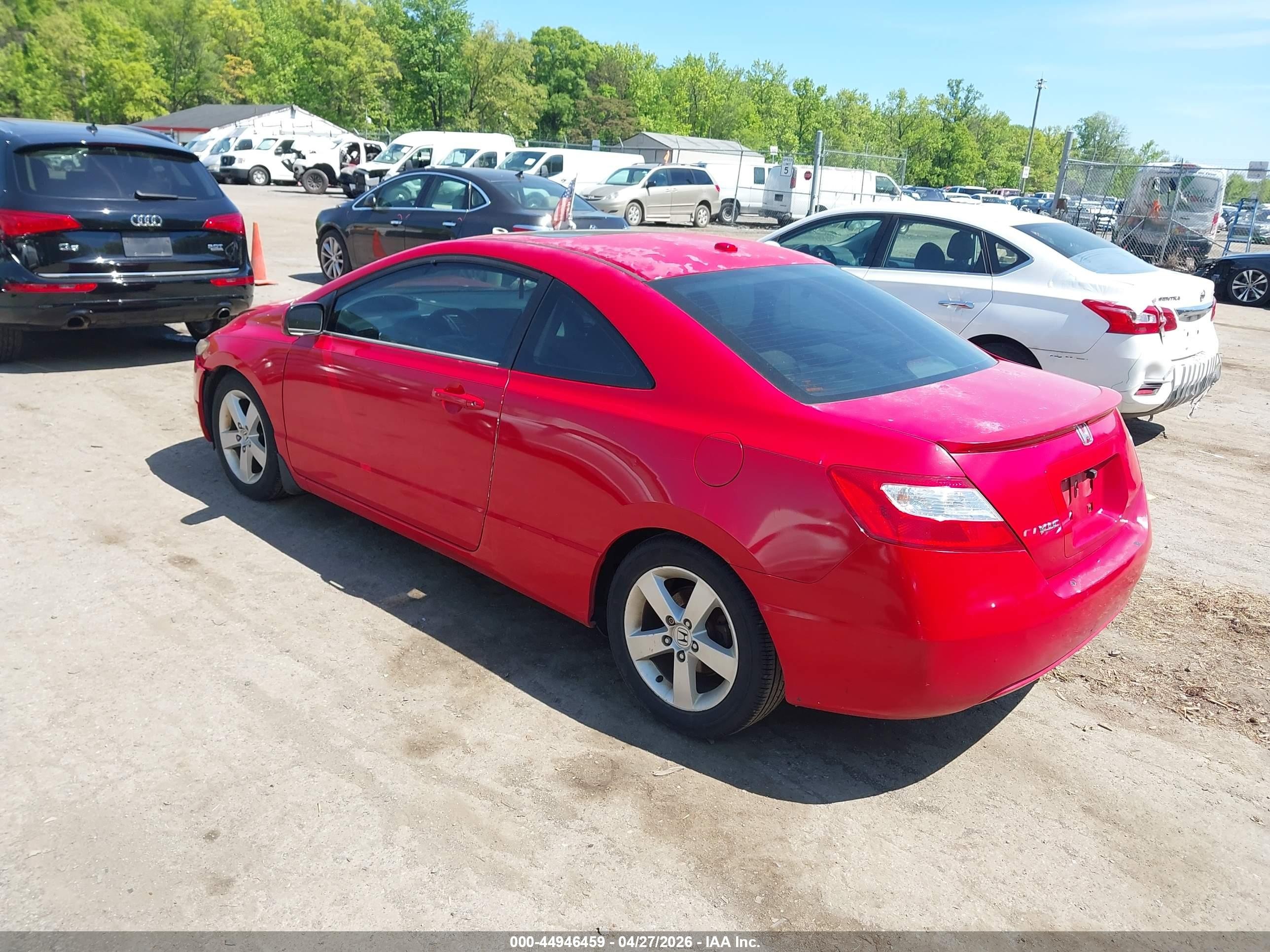 2006 Honda Civic Ex Красный vin: 2HGFG12846H571351