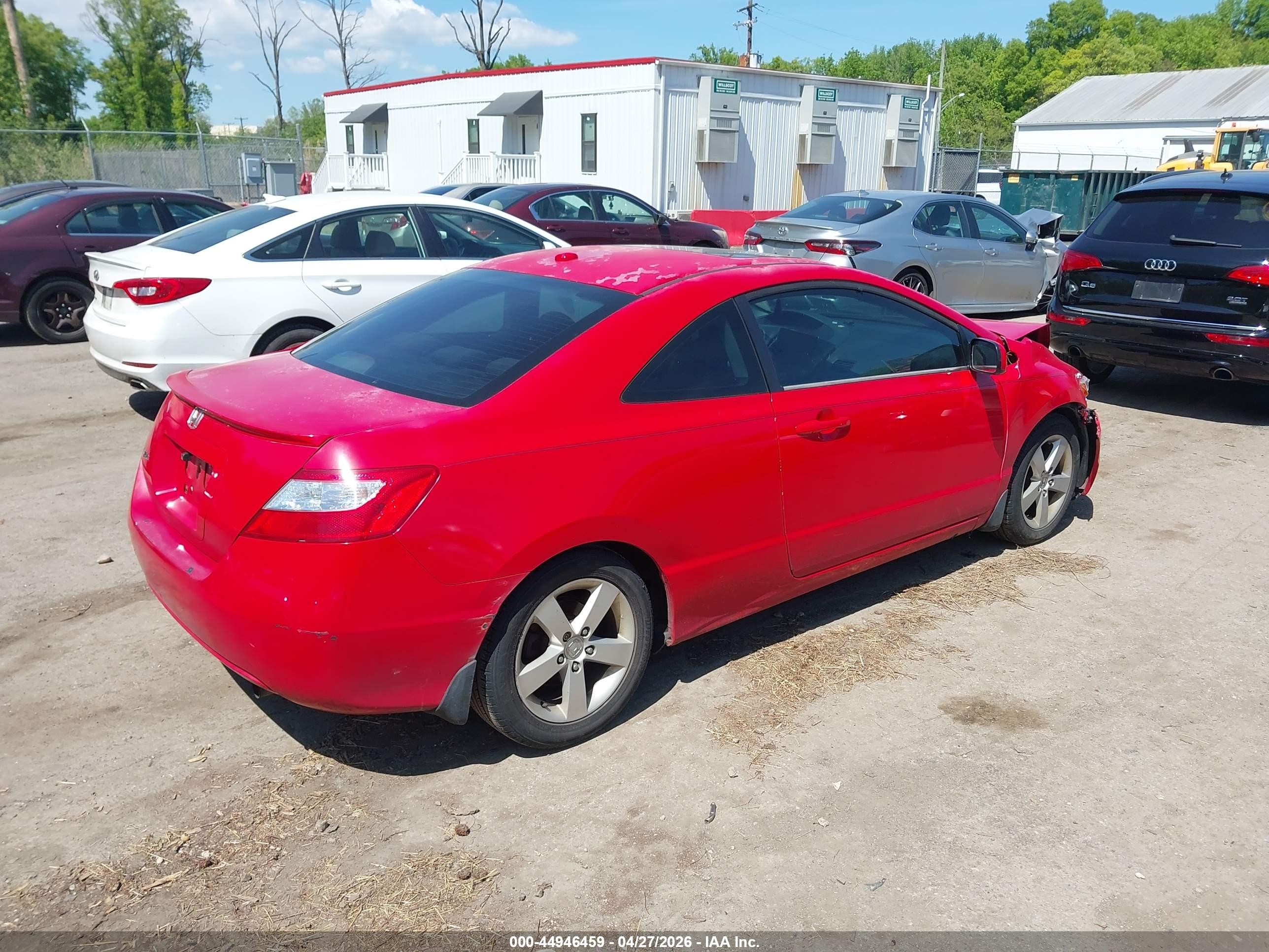 2006 Honda Civic Ex Красный vin: 2HGFG12846H571351