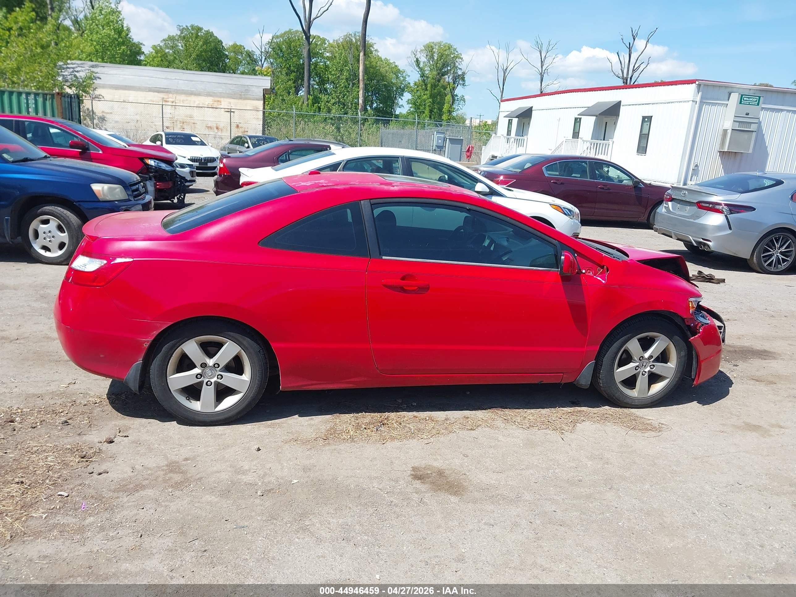 2006 Honda Civic Ex Красный vin: 2HGFG12846H571351