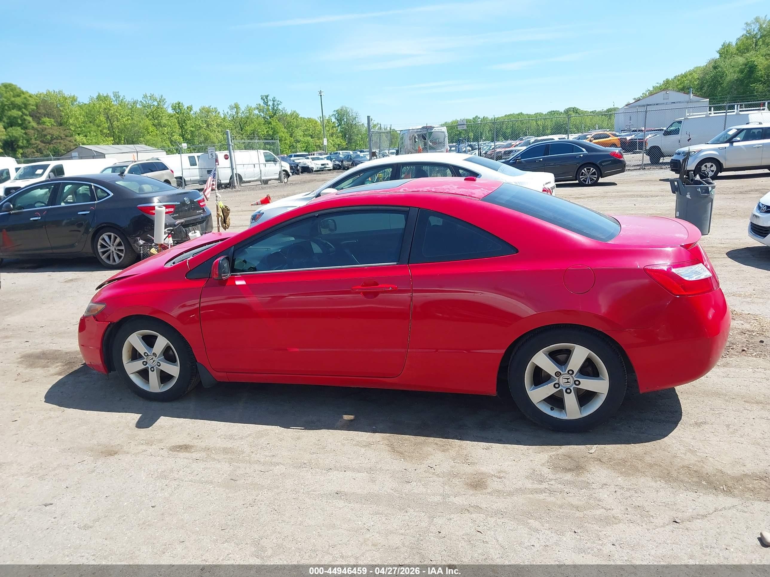 2006 Honda Civic Ex Красный vin: 2HGFG12846H571351