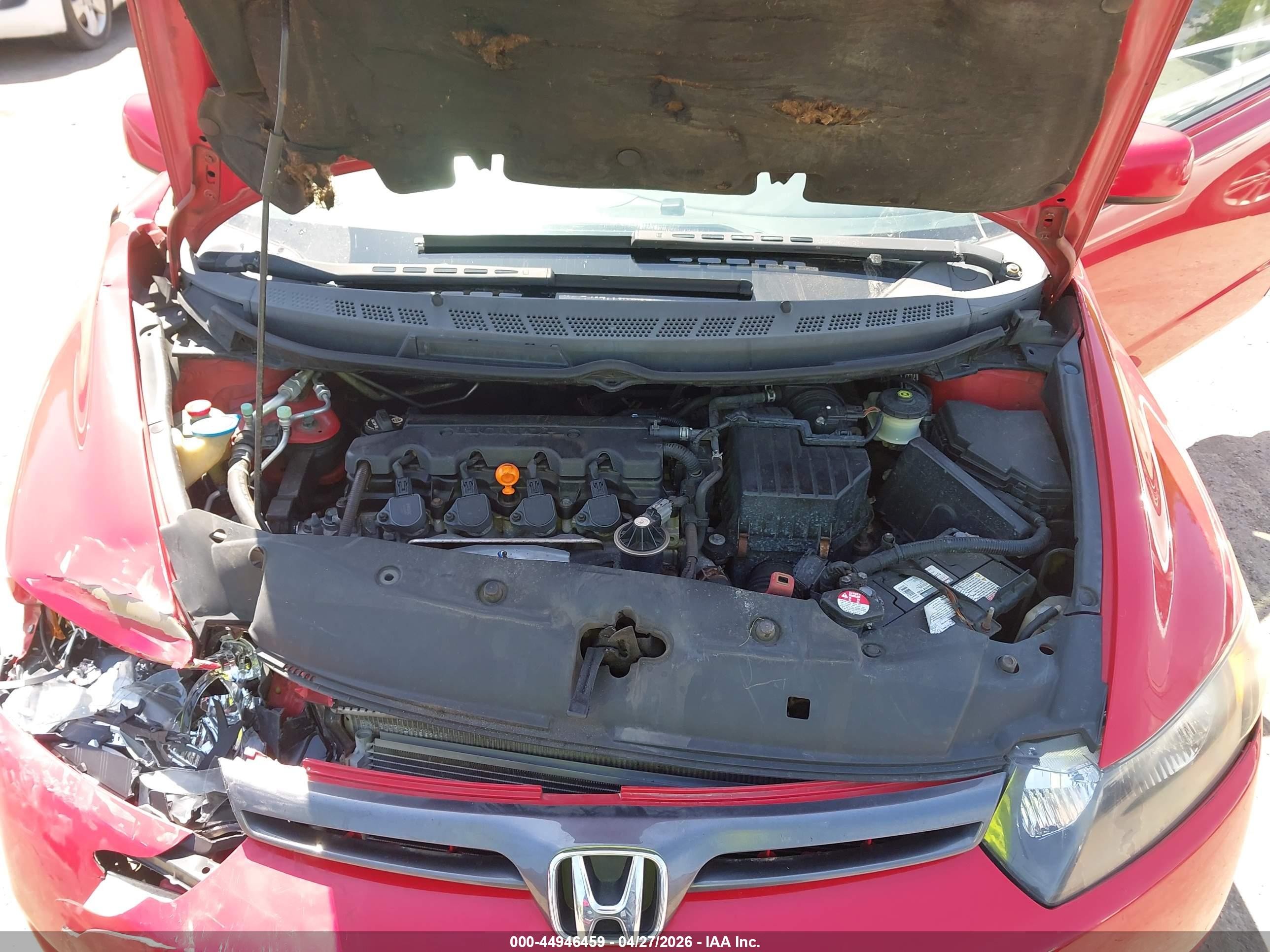 2006 Honda Civic Ex Красный vin: 2HGFG12846H571351