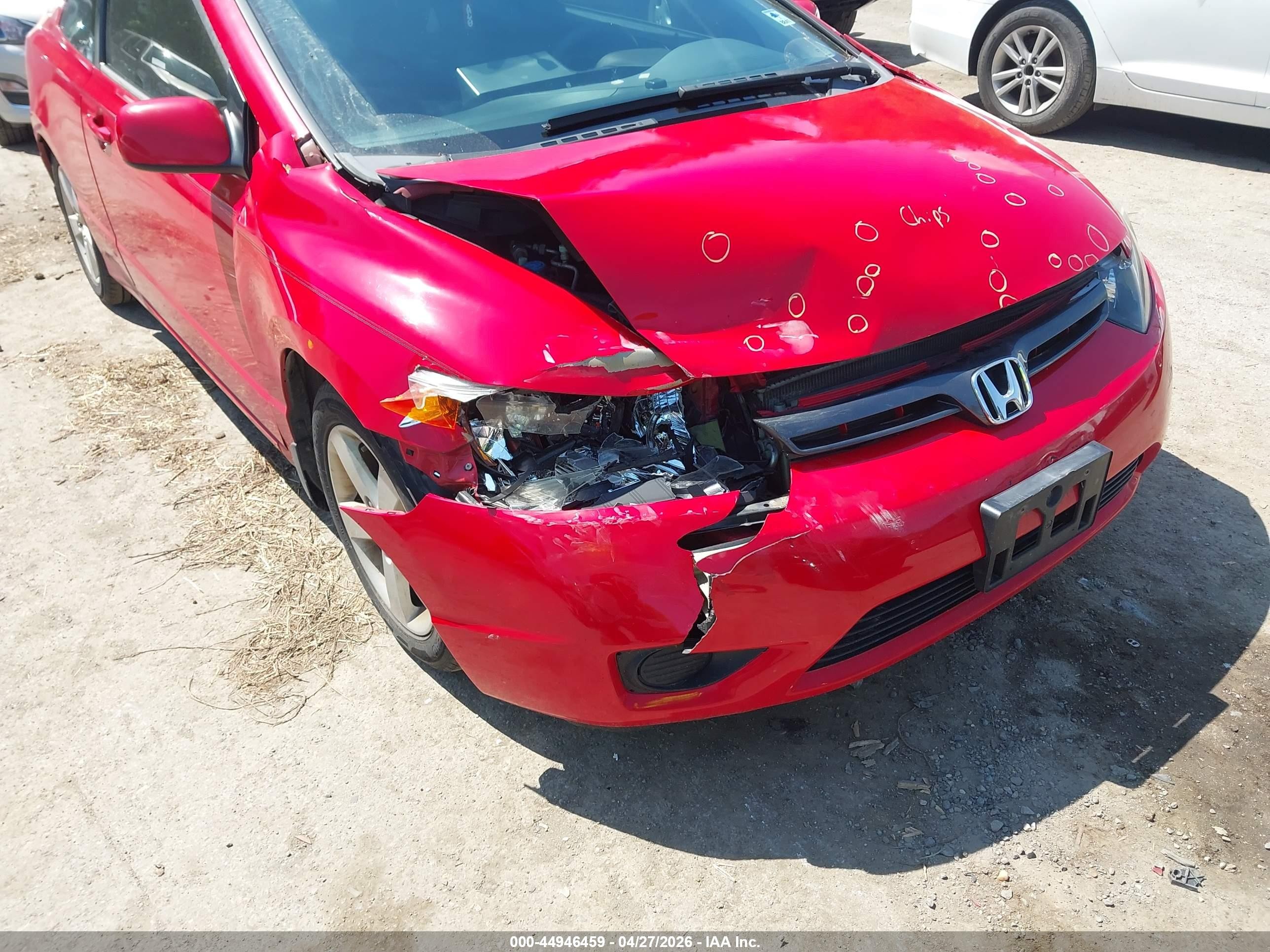 2006 Honda Civic Ex Красный vin: 2HGFG12846H571351