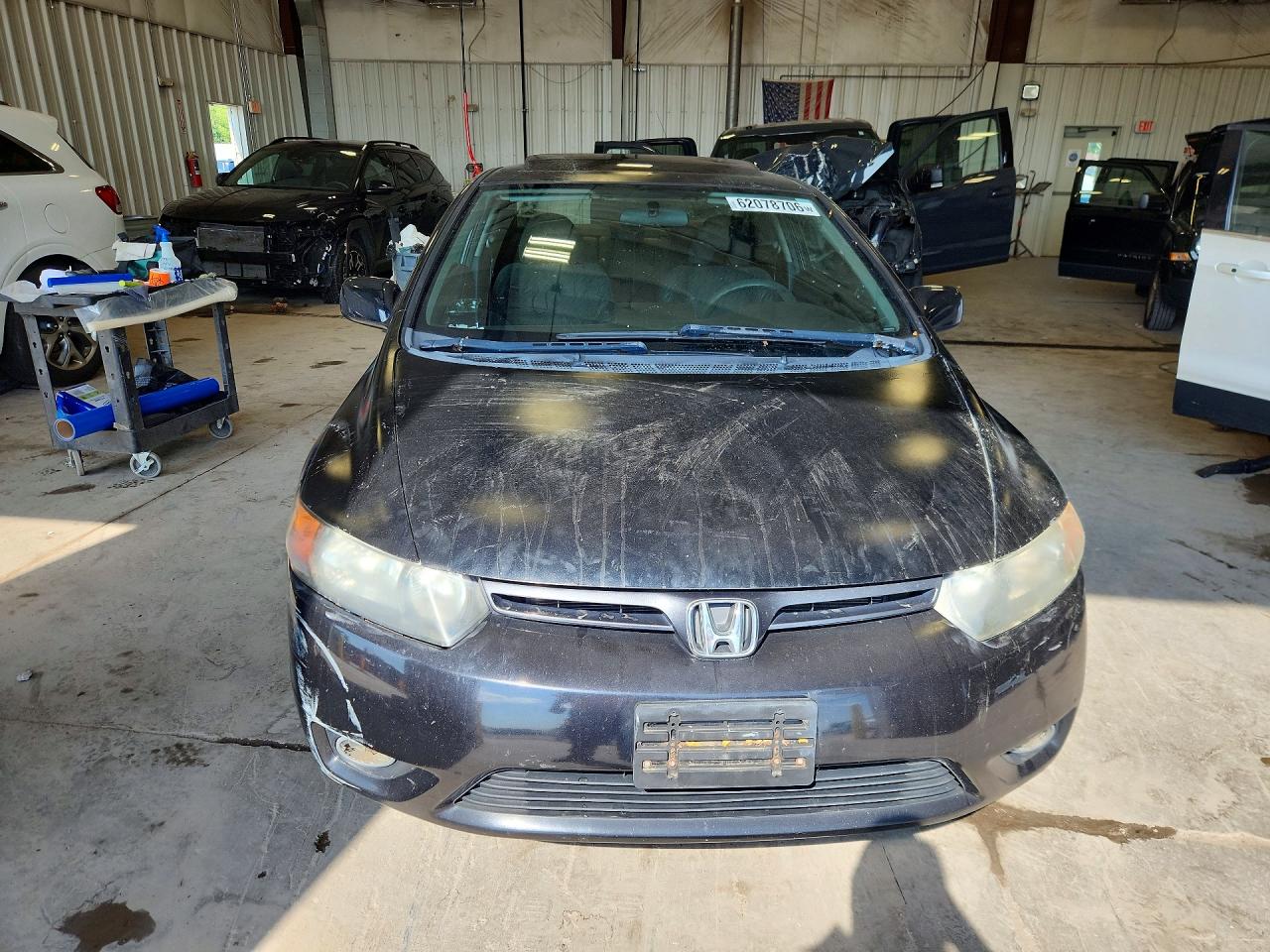 2007 Honda Civic Ex Black vin: 2HGFG12847H541204