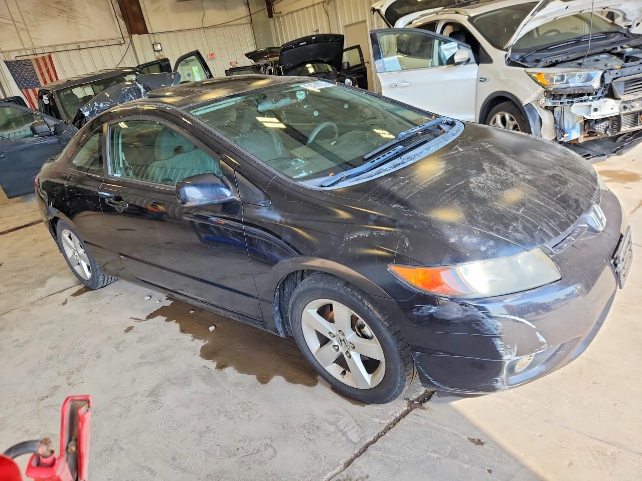 2007 Honda Civic Ex Black vin: 2HGFG12847H541204