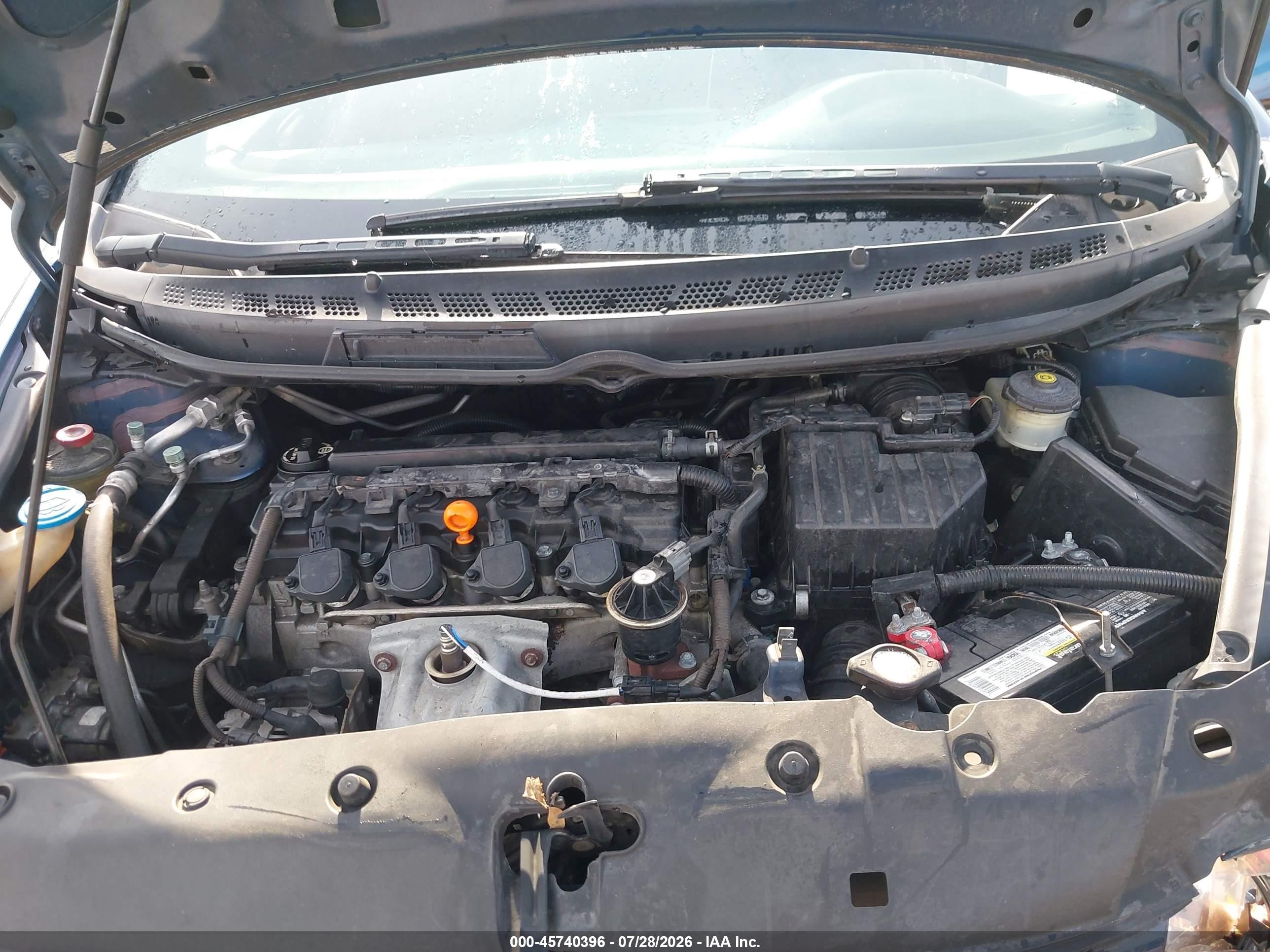 2007 Honda Civic Ex Blue vin: 2HGFG12847H573019