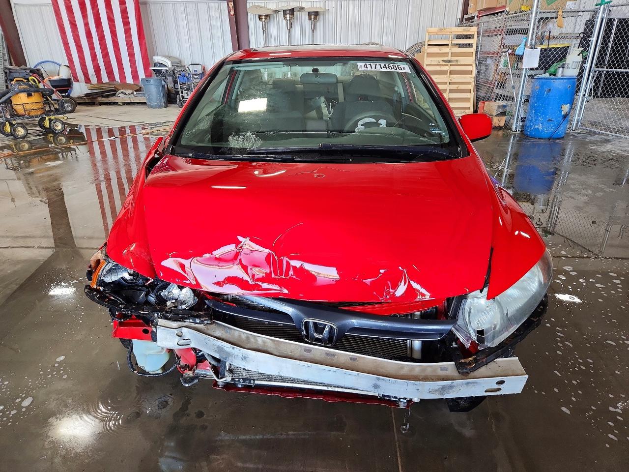 2008 Honda Civic Ex Red vin: 2HGFG12848H508981