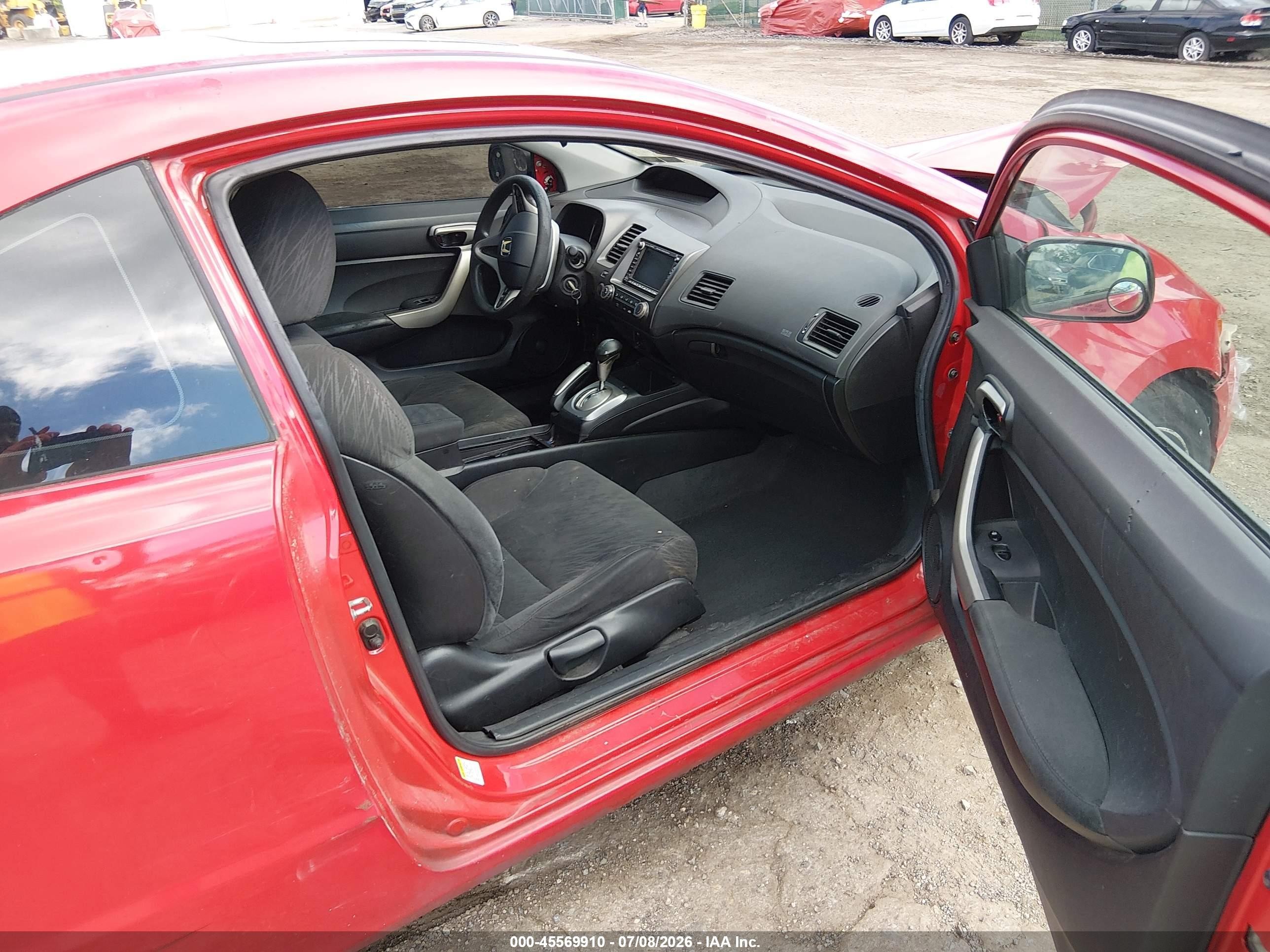 2008 Honda Civic Ex Red vin: 2HGFG12848H530334