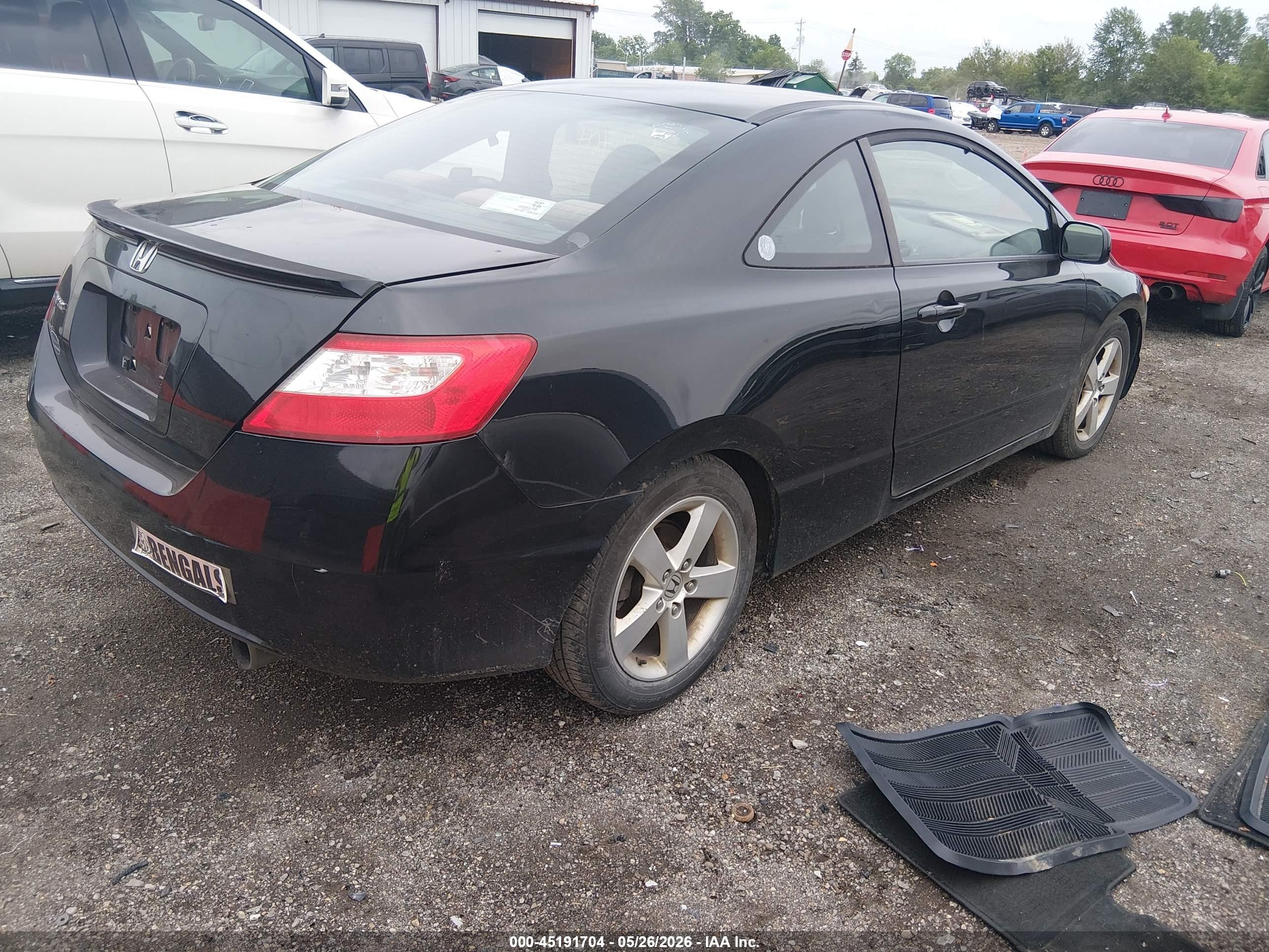 2008 Honda Civic Ex Black vin: 2HGFG12848H550681