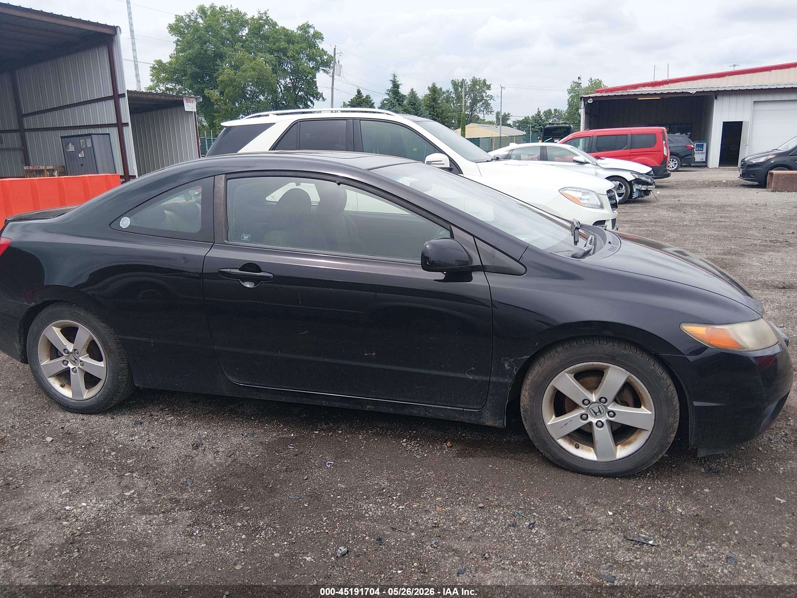 2008 Honda Civic Ex Black vin: 2HGFG12848H550681