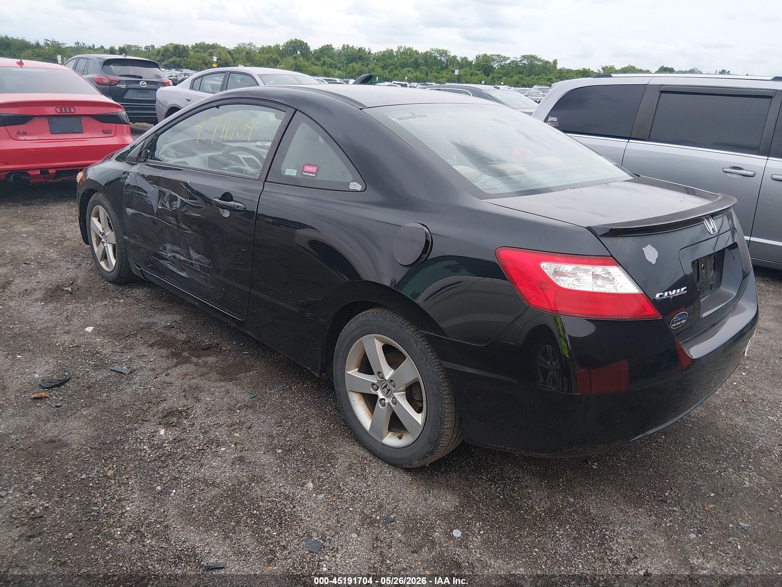 2008 Honda Civic Ex Black vin: 2HGFG12848H550681