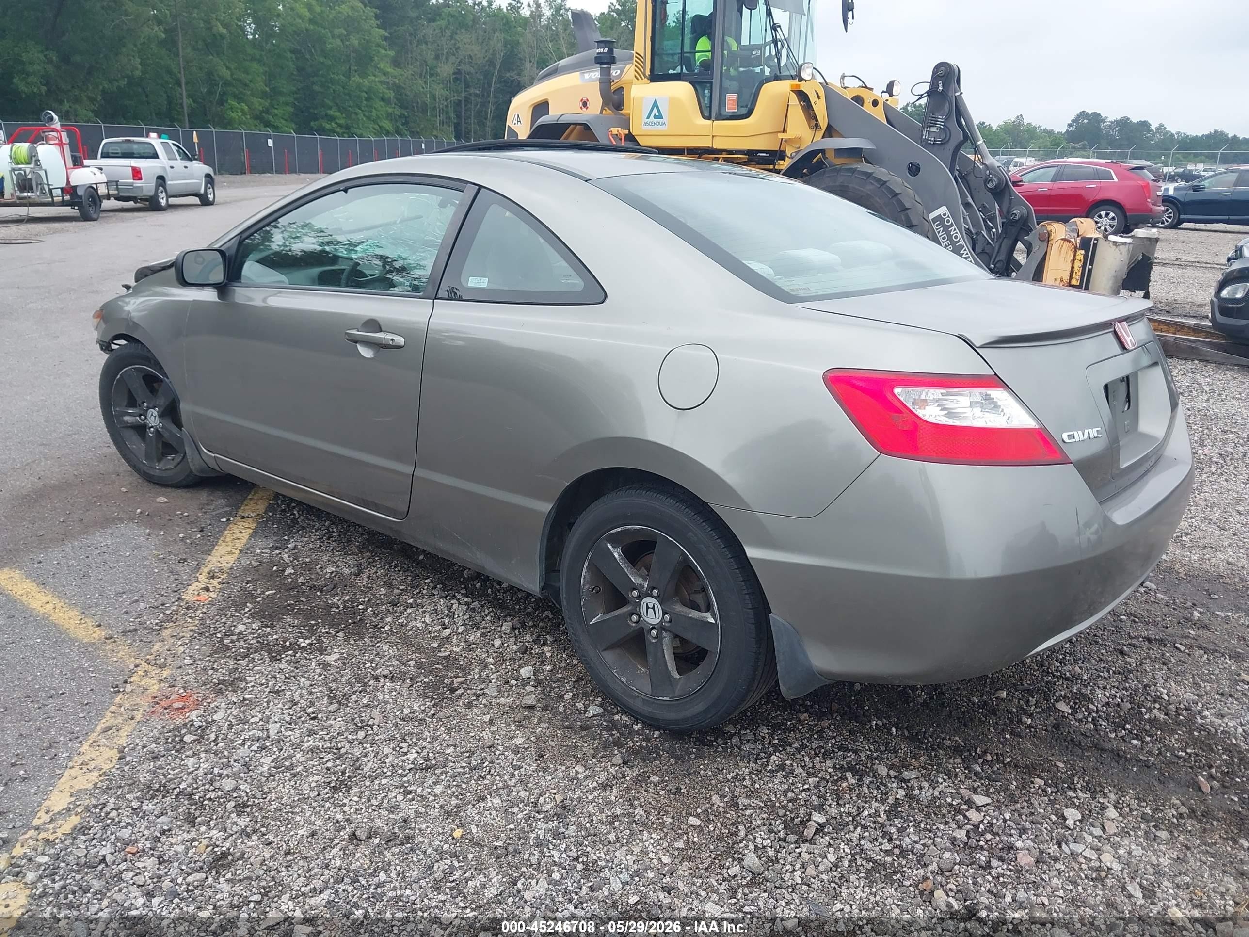 2008 Honda Civic Ex Gray vin: 2HGFG12848H578450