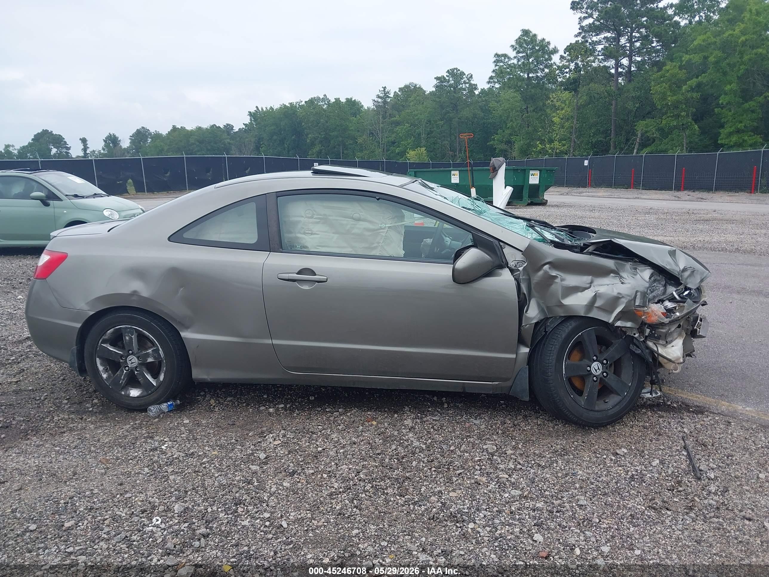 2008 Honda Civic Ex Gray vin: 2HGFG12848H578450