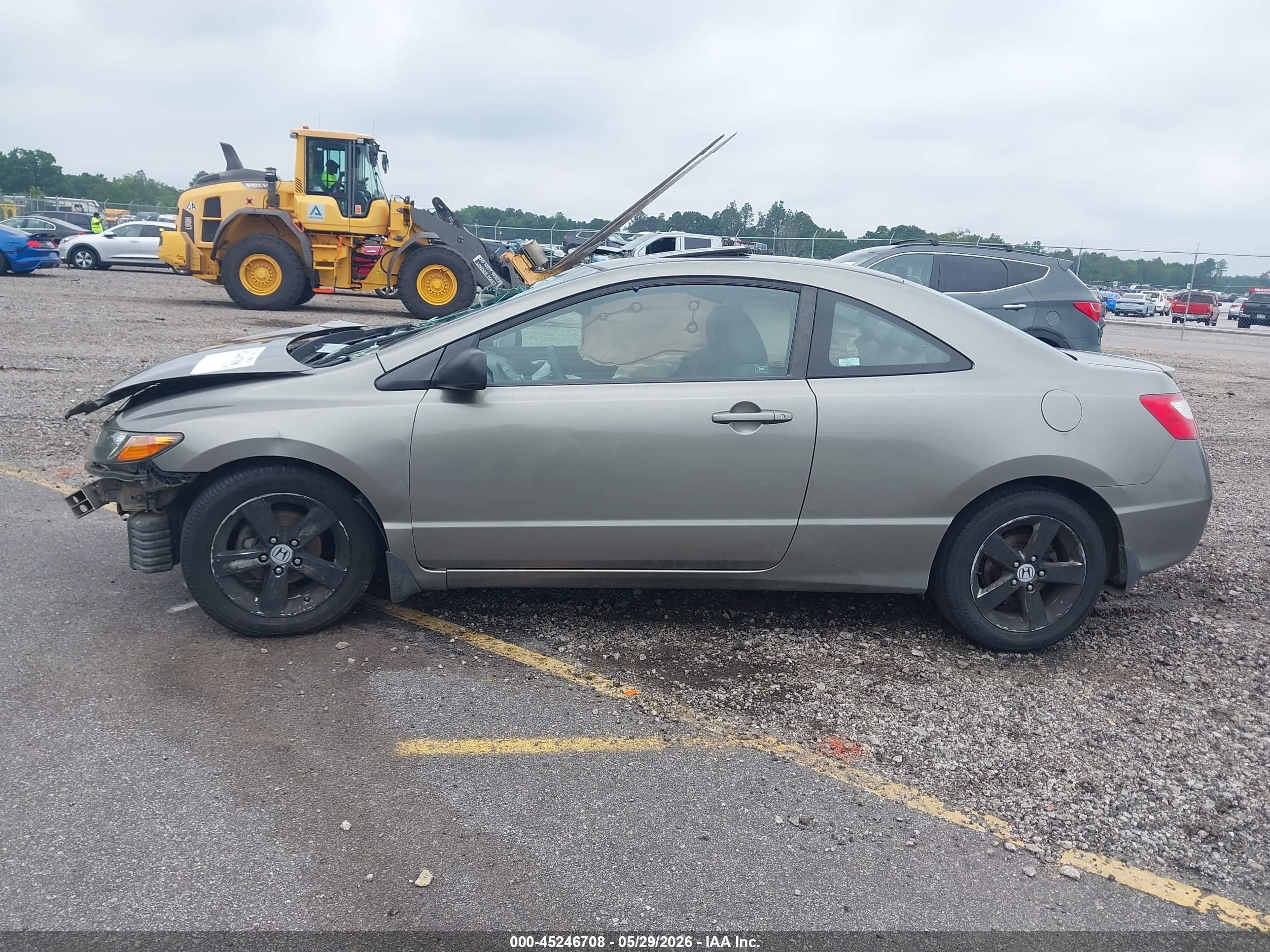 2008 Honda Civic Ex Gray vin: 2HGFG12848H578450