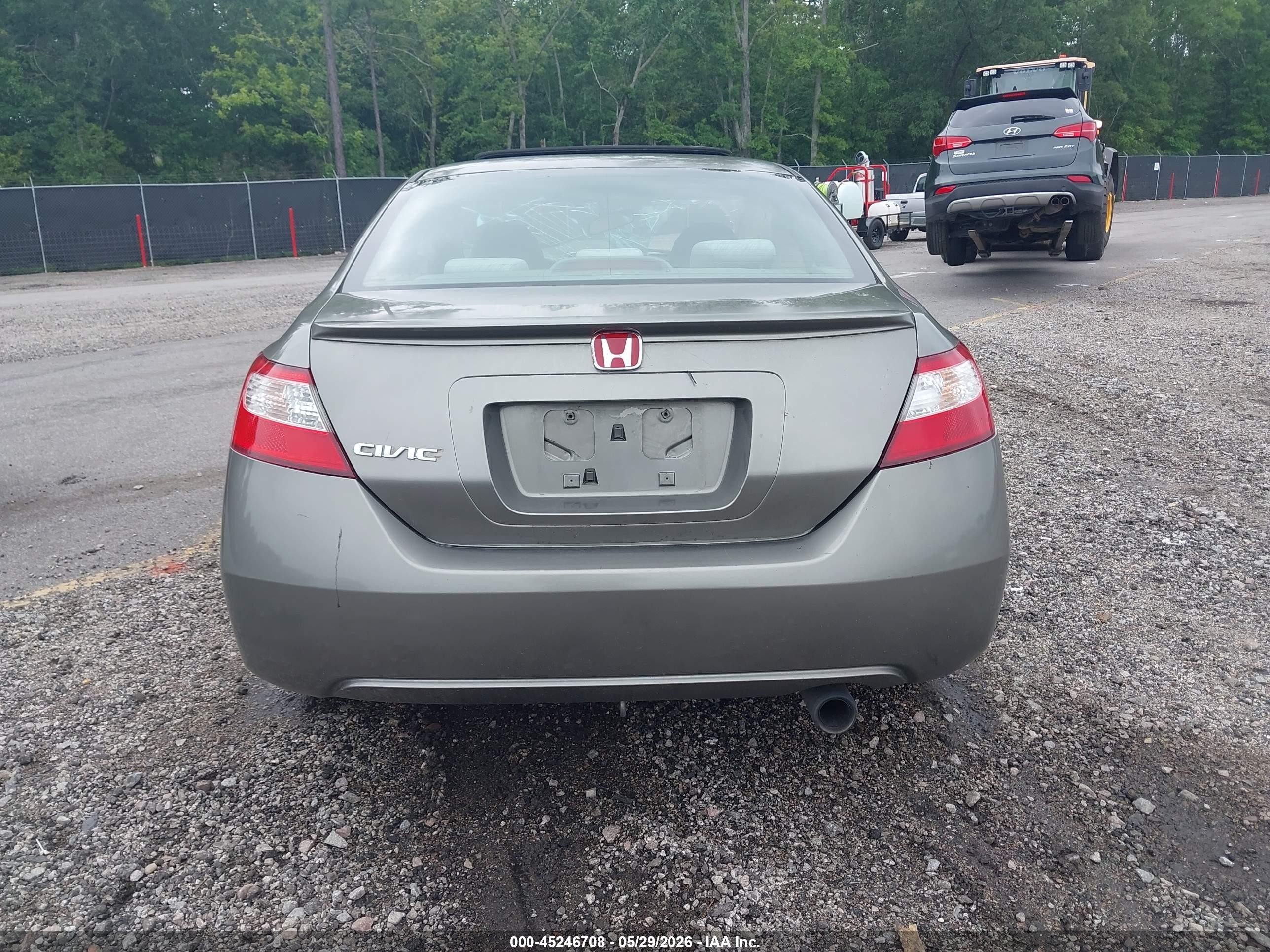 2008 Honda Civic Ex Gray vin: 2HGFG12848H578450