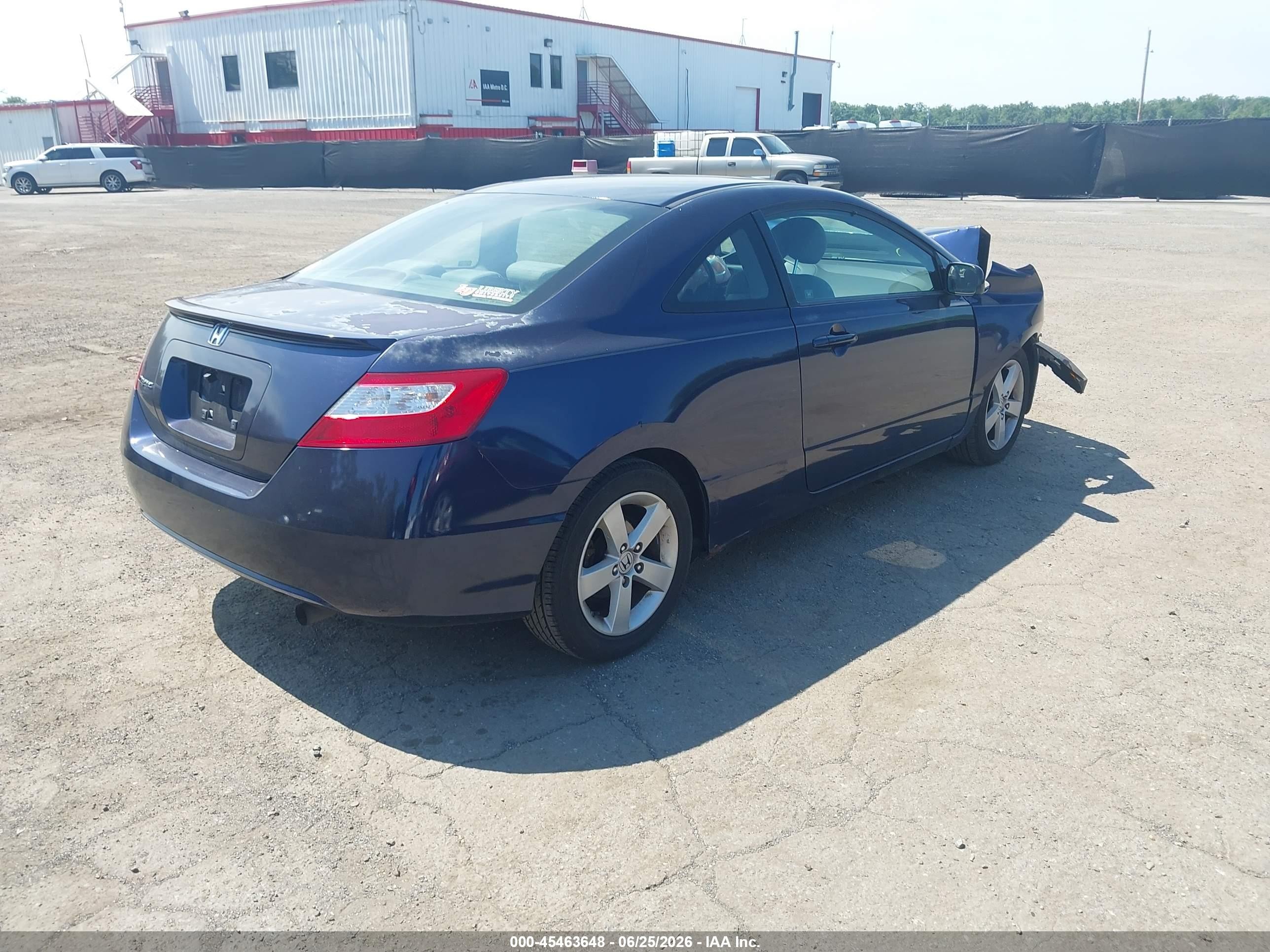 2008 Honda Civic Ex Blue vin: 2HGFG12848H582207