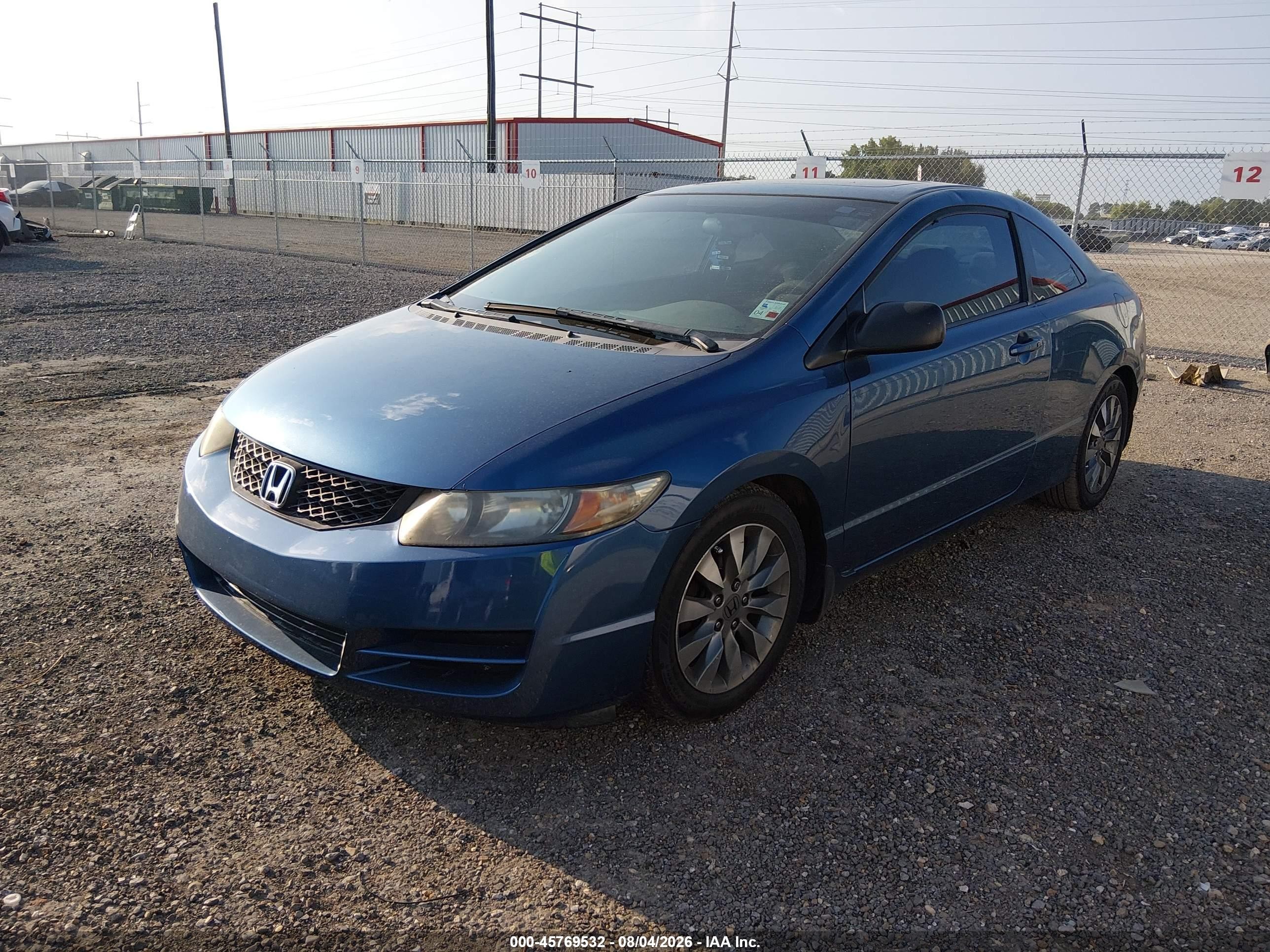 2009 Honda Civic Ex Blue vin: 2HGFG12849H524860