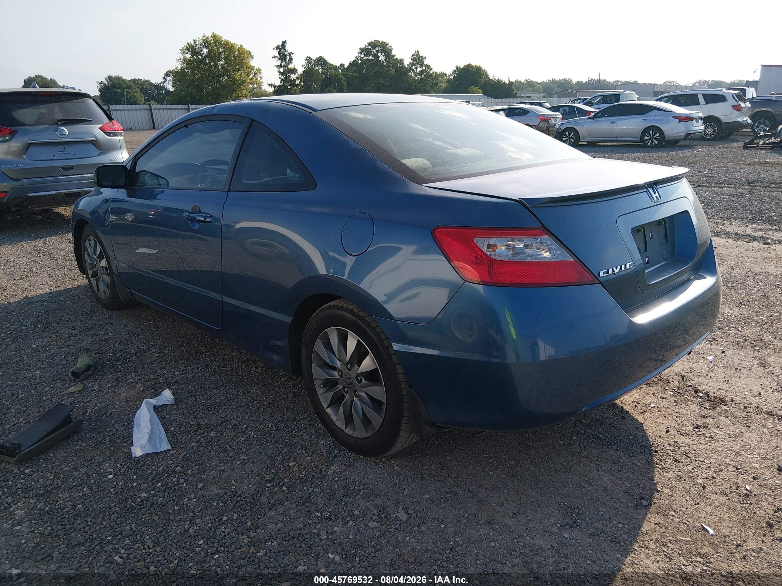 2009 Honda Civic Ex Blue vin: 2HGFG12849H524860
