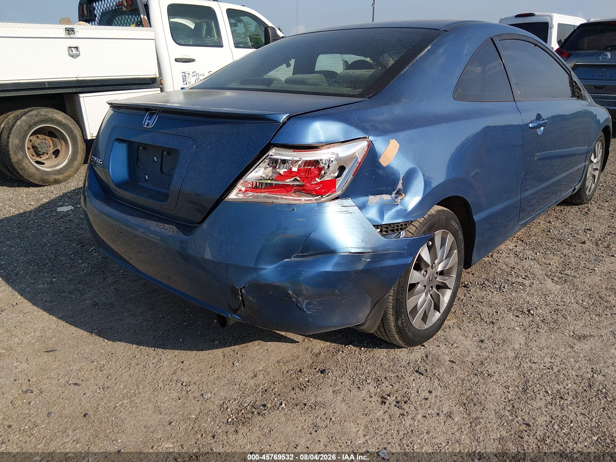 2009 Honda Civic Ex Blue vin: 2HGFG12849H524860