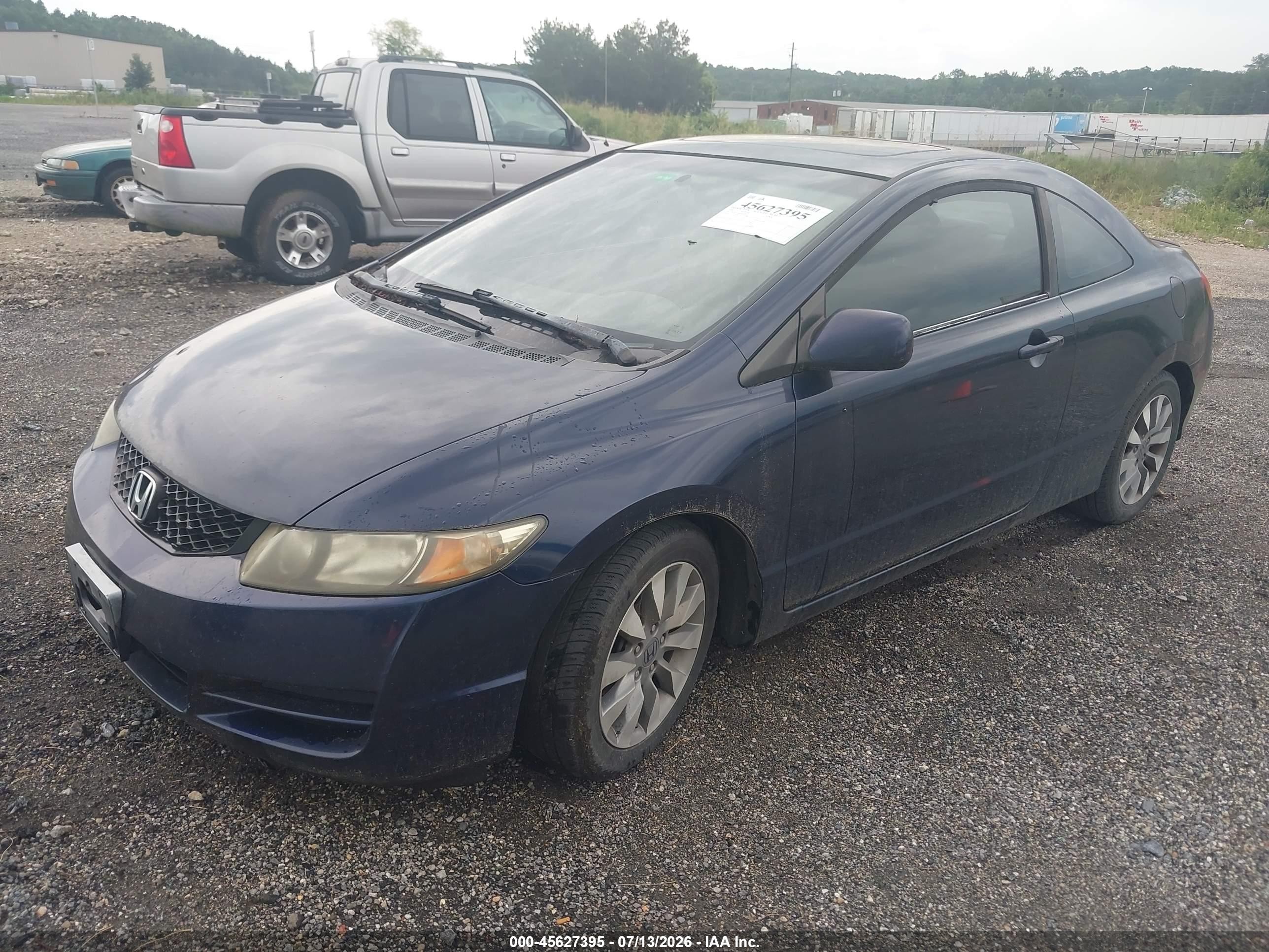 2009 Honda Civic Ex Blue vin: 2HGFG12849H533073