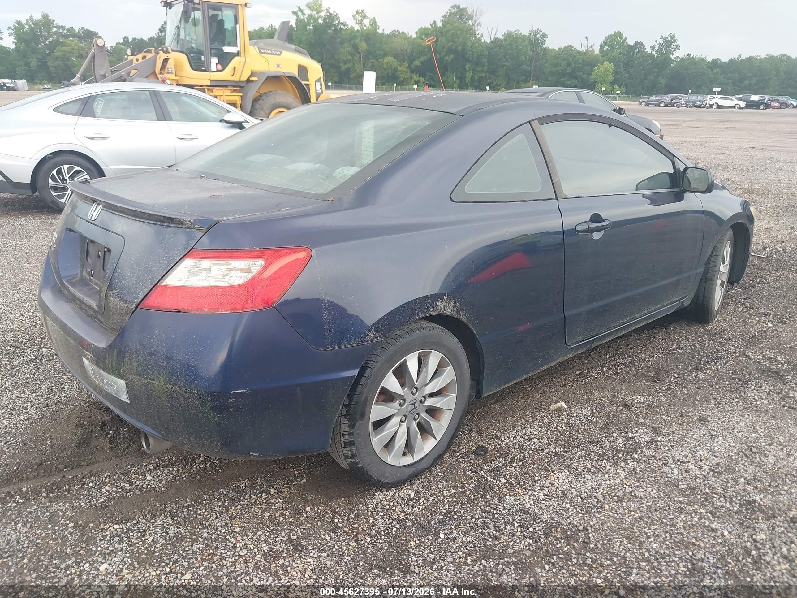 2009 Honda Civic Ex Blue vin: 2HGFG12849H533073